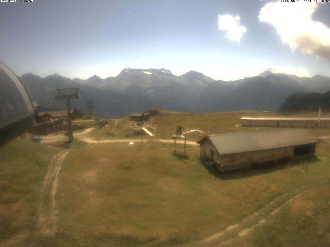 Archiv Foto Webcam Bergstation Gondel Blatten-Chiematte