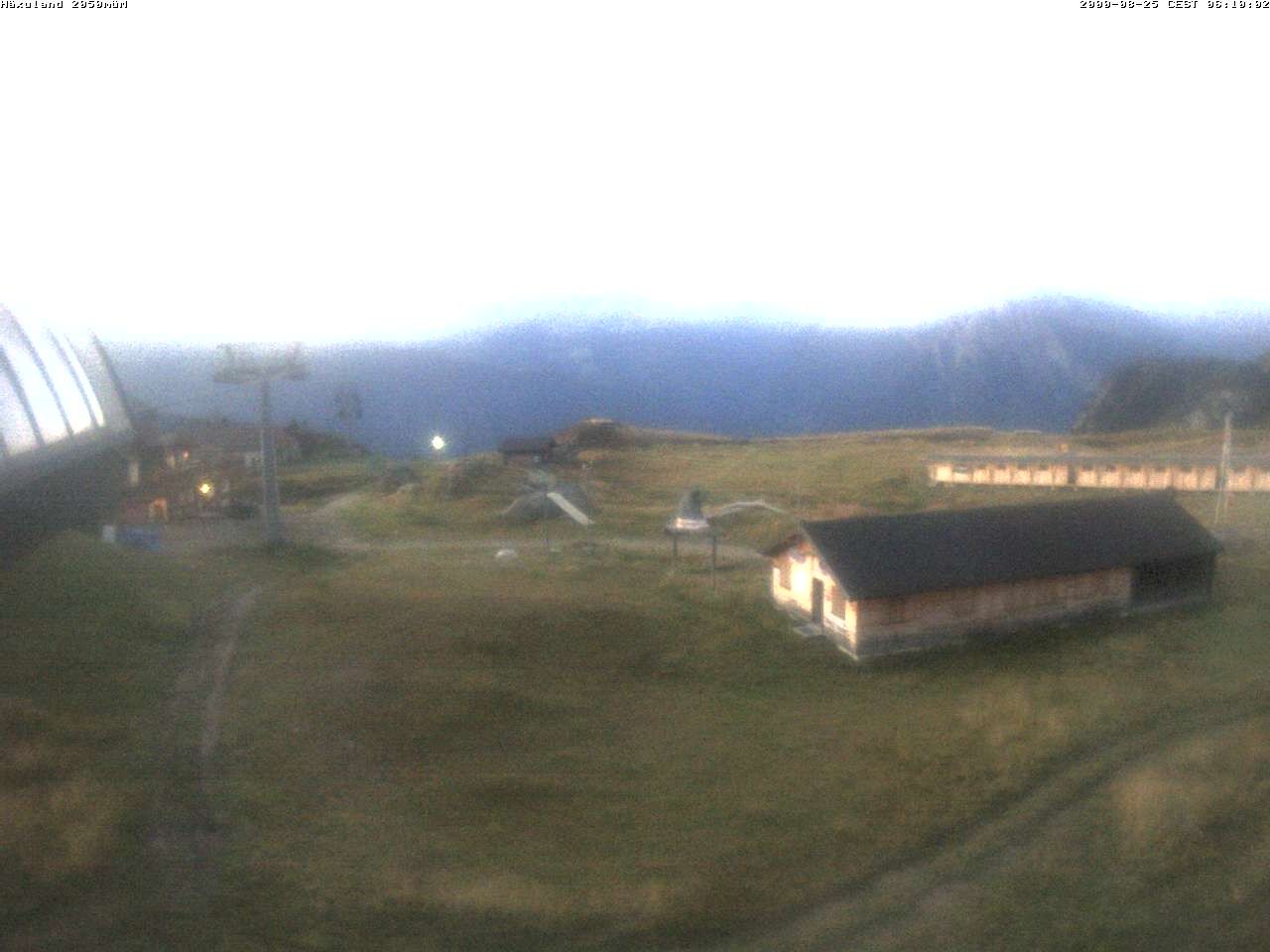 Archiv Foto Webcam Bergstation Gondel Blatten-Chiematte