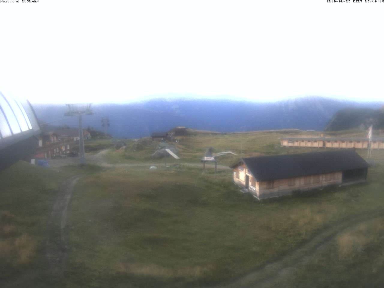 Archiv Foto Webcam Bergstation Gondel Blatten-Chiematte