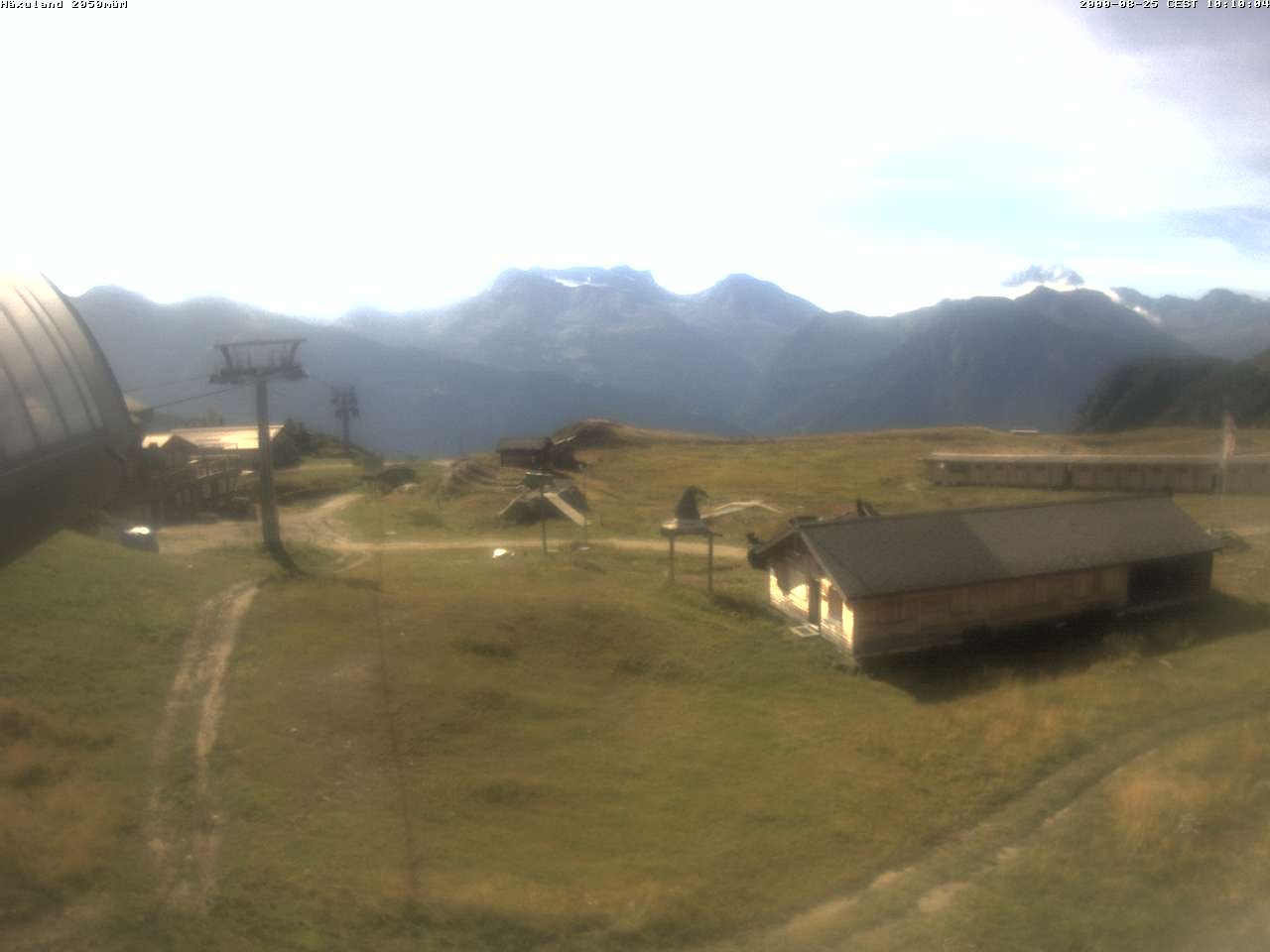 Archiv Foto Webcam Bergstation Gondel Blatten-Chiematte