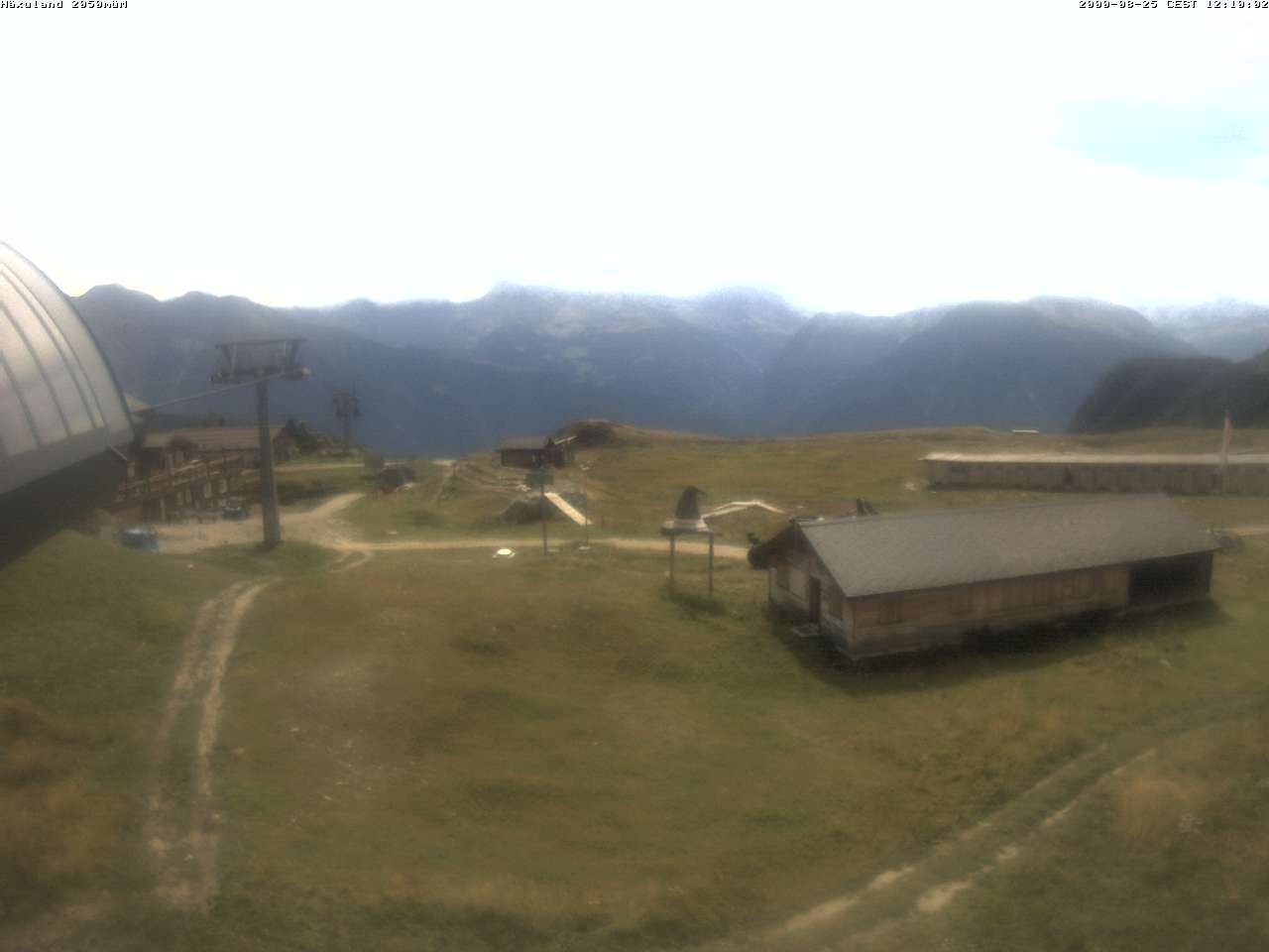 Archiv Foto Webcam Bergstation Gondel Blatten-Chiematte