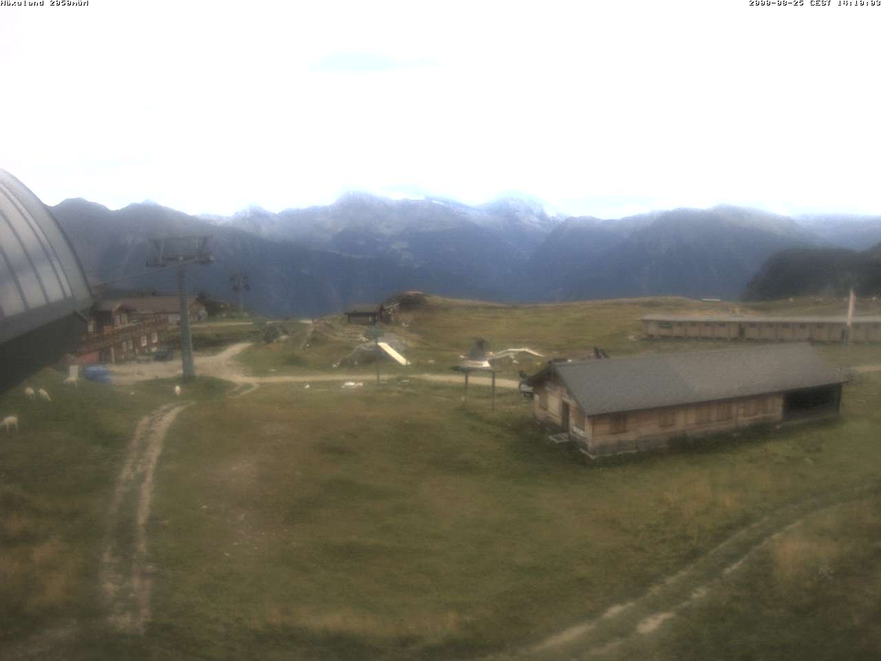 Archiv Foto Webcam Bergstation Gondel Blatten-Chiematte