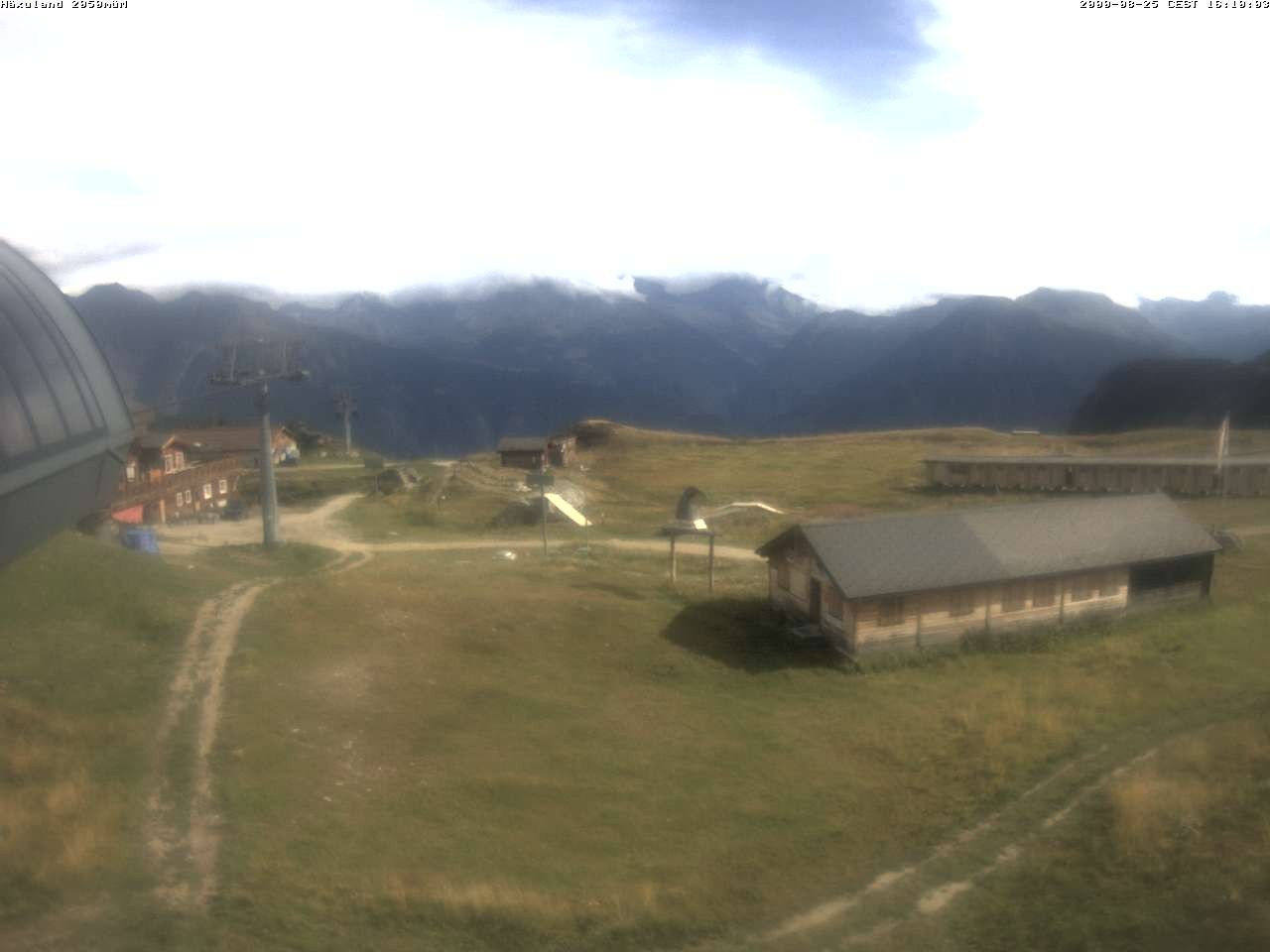 Archiv Foto Webcam Bergstation Gondel Blatten-Chiematte