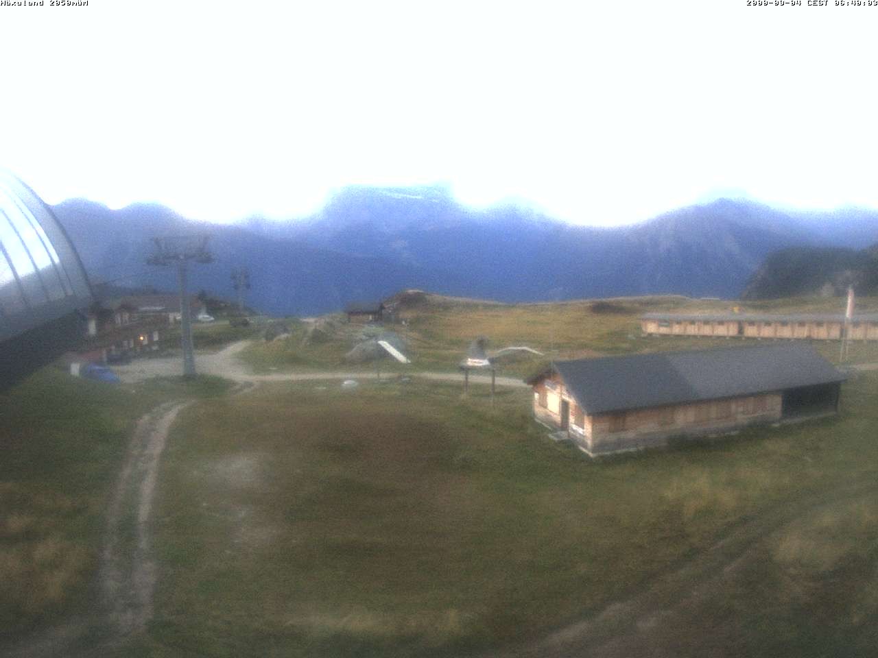 Archiv Foto Webcam Bergstation Gondel Blatten-Chiematte