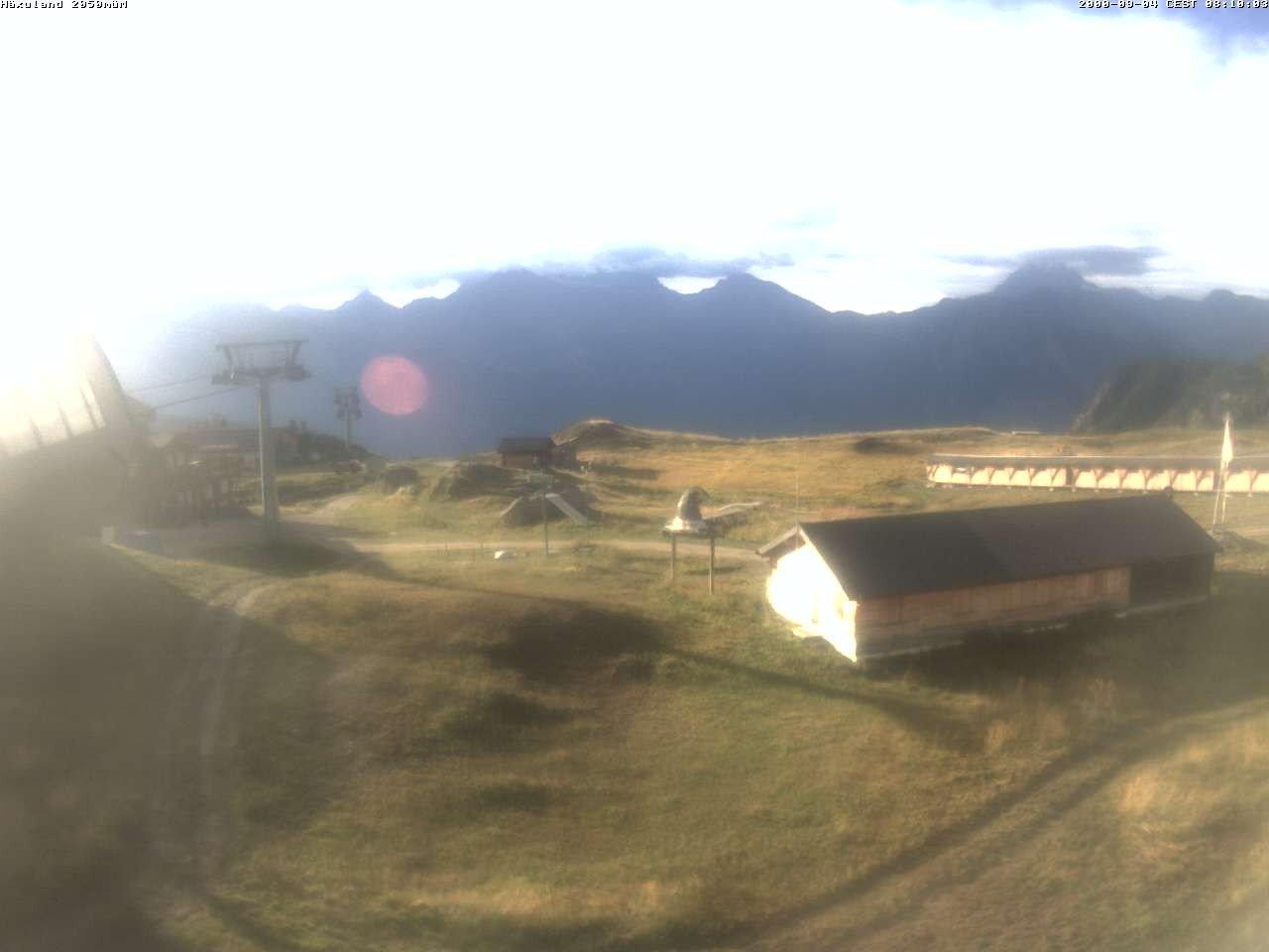Archiv Foto Webcam Bergstation Gondel Blatten-Chiematte
