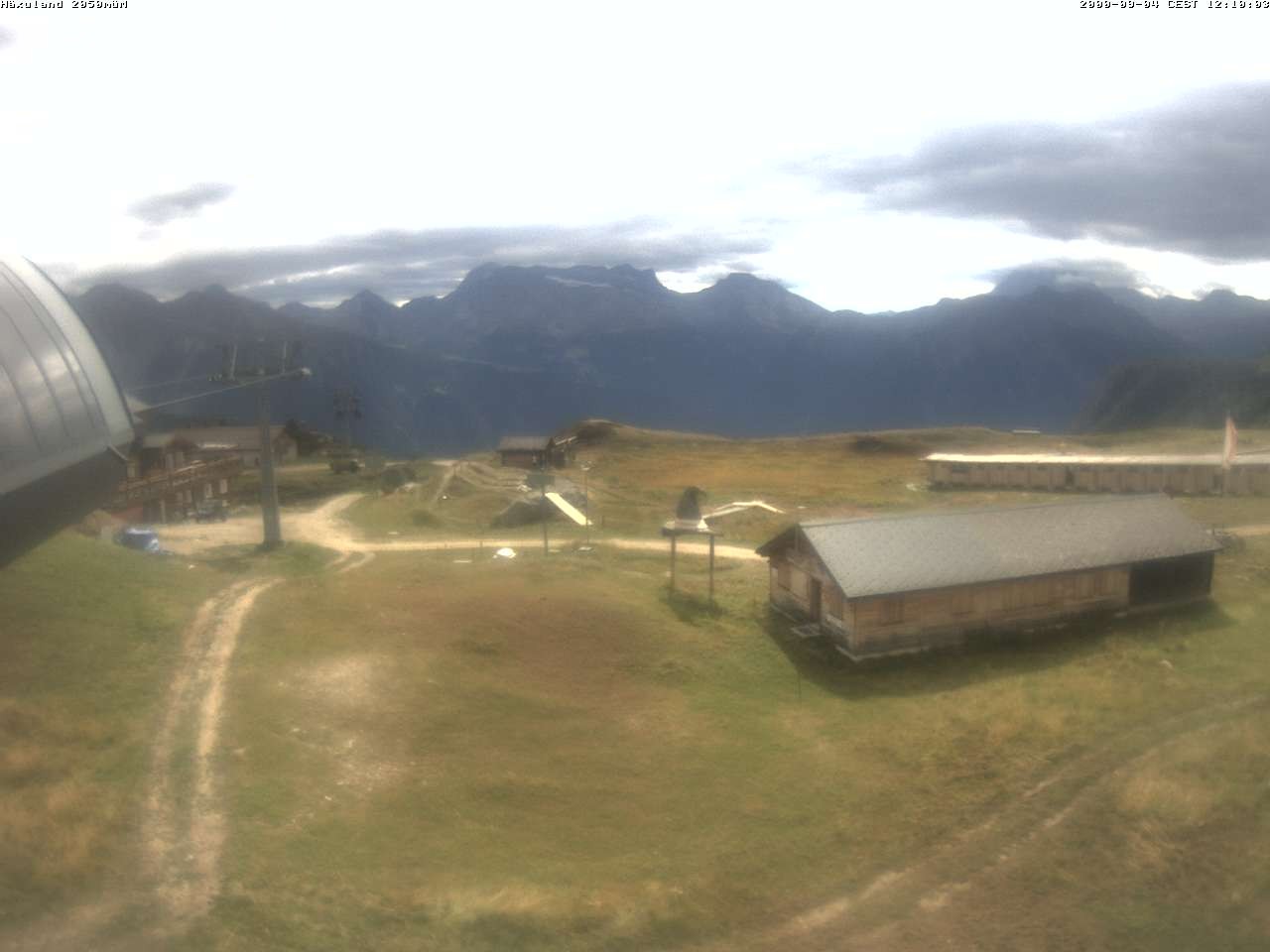 Archiv Foto Webcam Bergstation Gondel Blatten-Chiematte