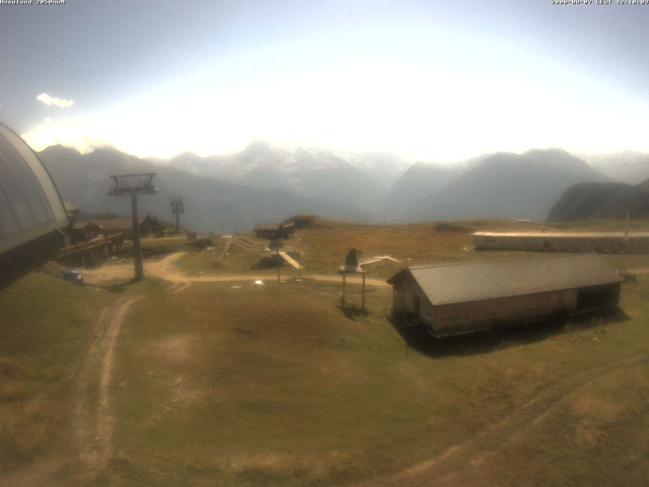 Archived image Webcam Top station gondola Blatten-Chiematte