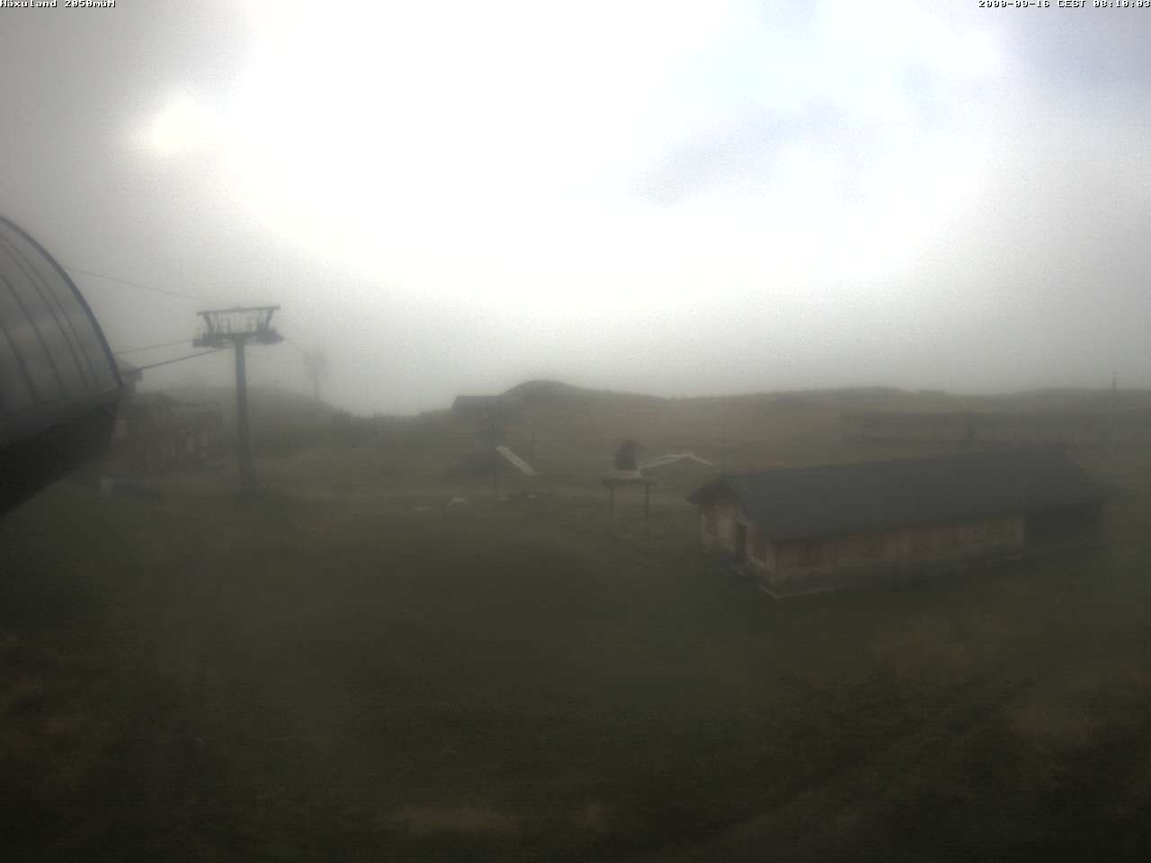 Archiv Foto Webcam Bergstation Gondel Blatten-Chiematte