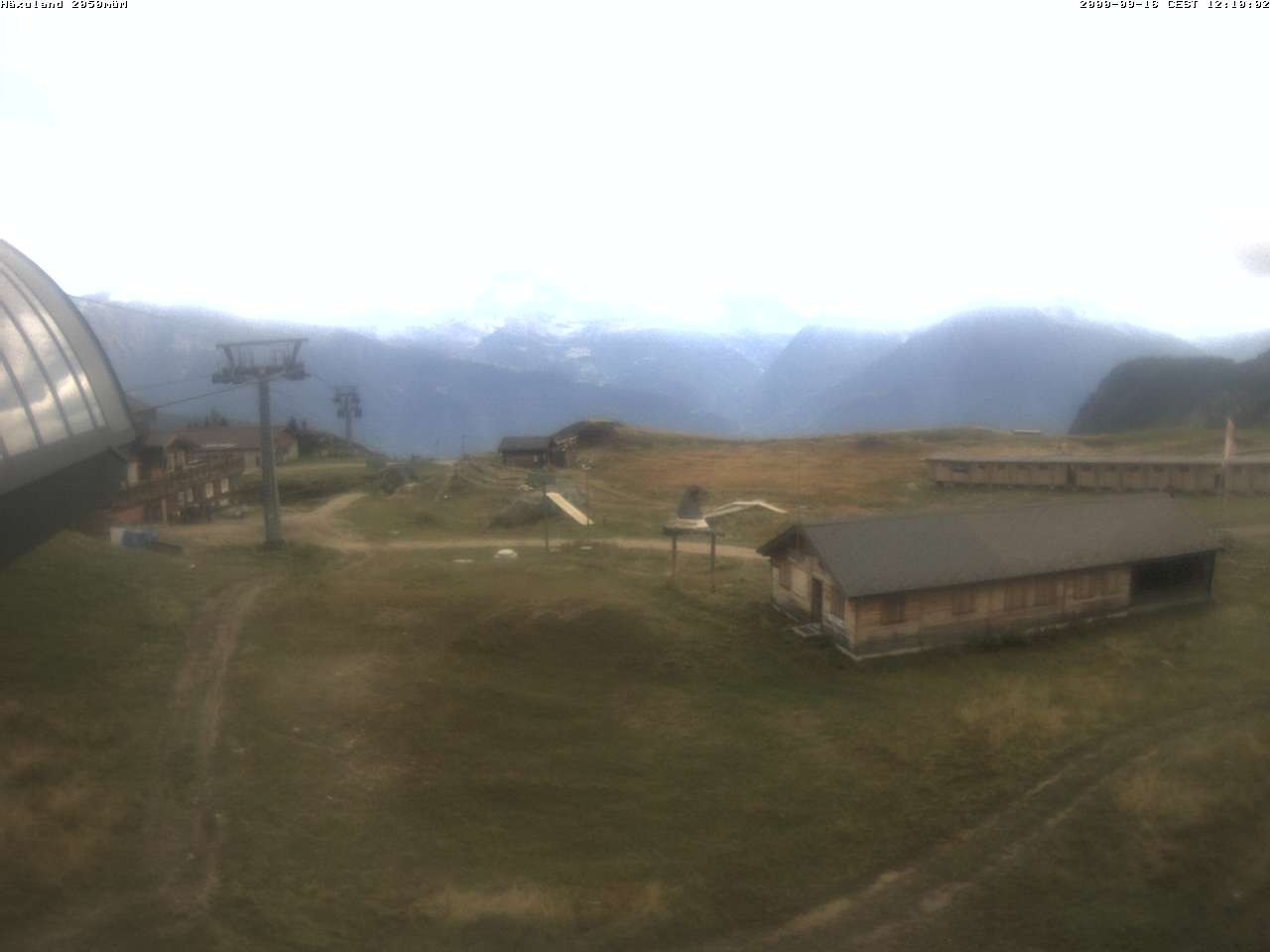 Archiv Foto Webcam Bergstation Gondel Blatten-Chiematte