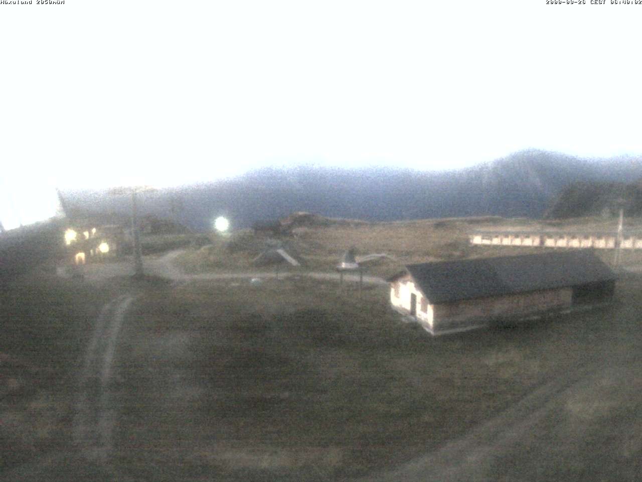 Archiv Foto Webcam Bergstation Gondel Blatten-Chiematte