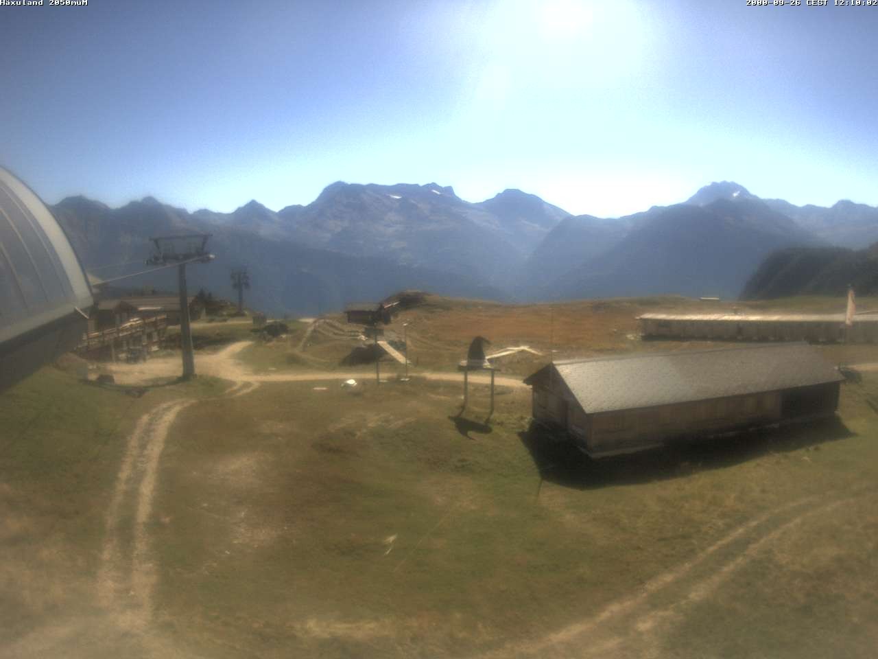 Archiv Foto Webcam Bergstation Gondel Blatten-Chiematte