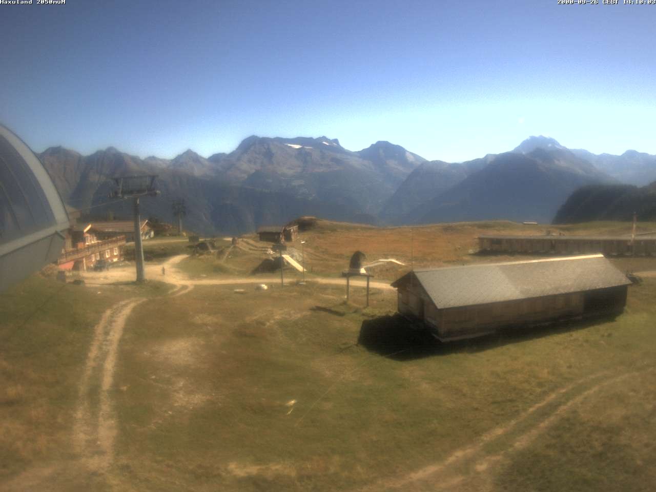 Archiv Foto Webcam Bergstation Gondel Blatten-Chiematte