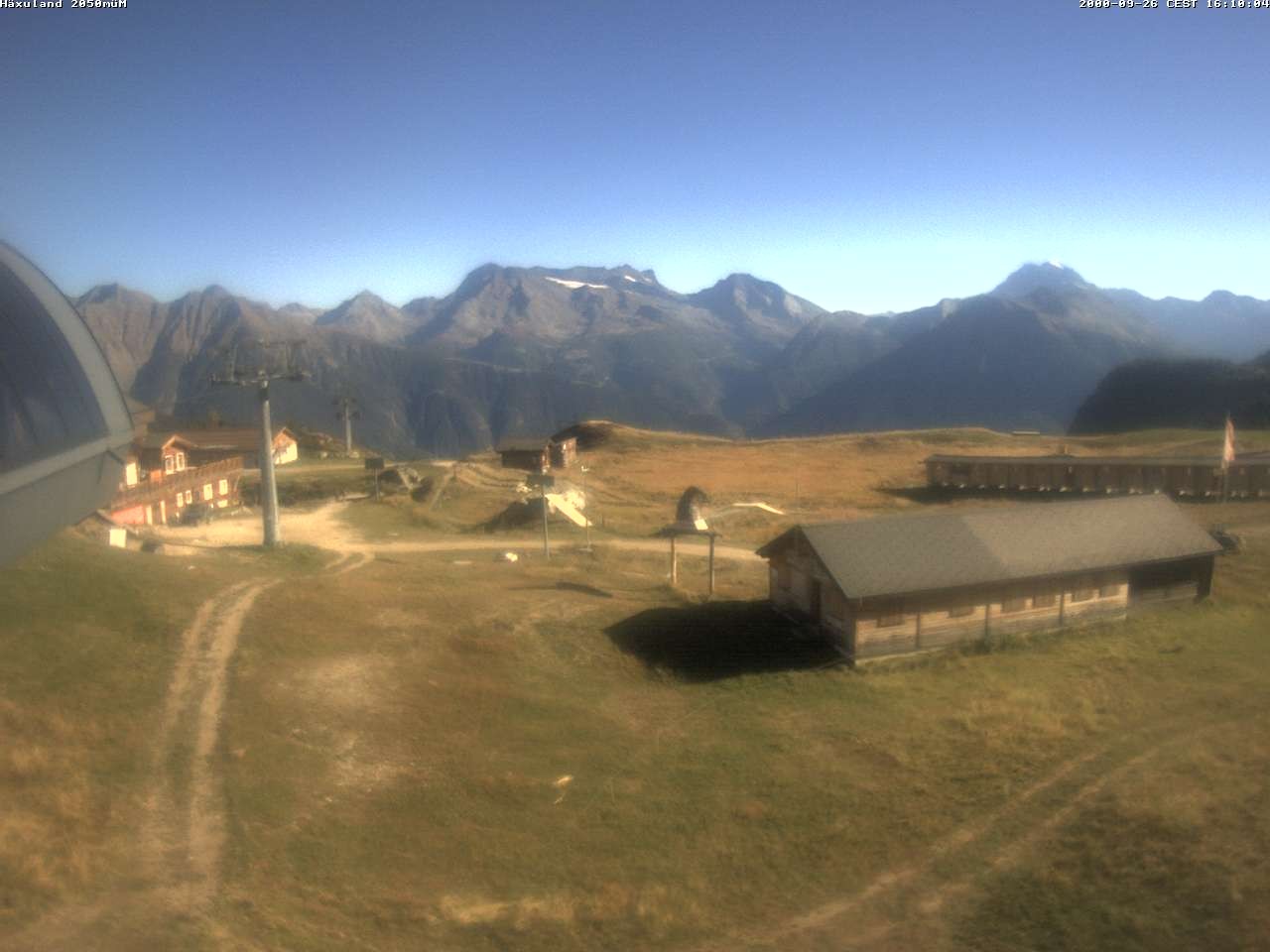 Archiv Foto Webcam Bergstation Gondel Blatten-Chiematte