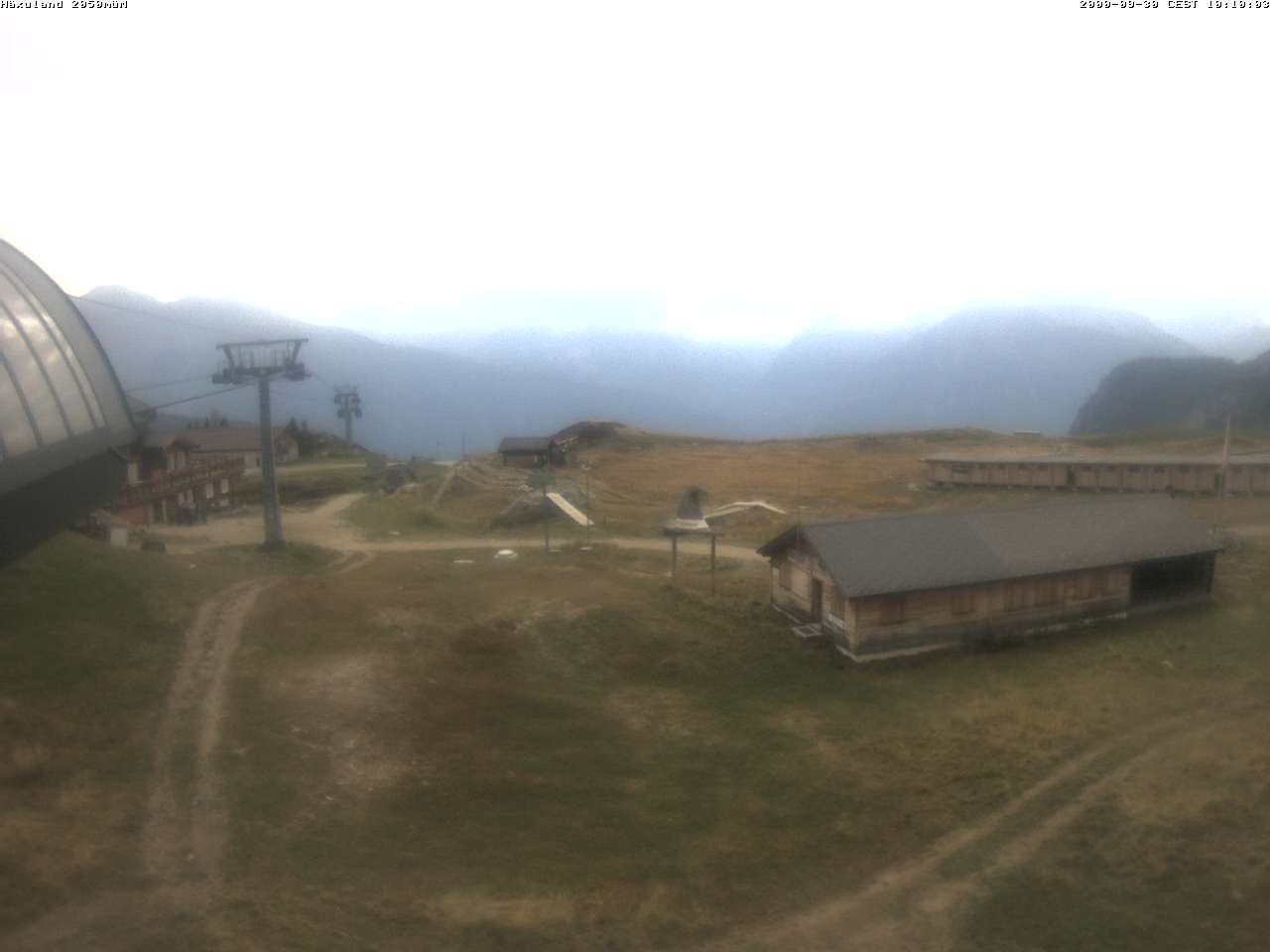 Archiv Foto Webcam Bergstation Gondel Blatten-Chiematte