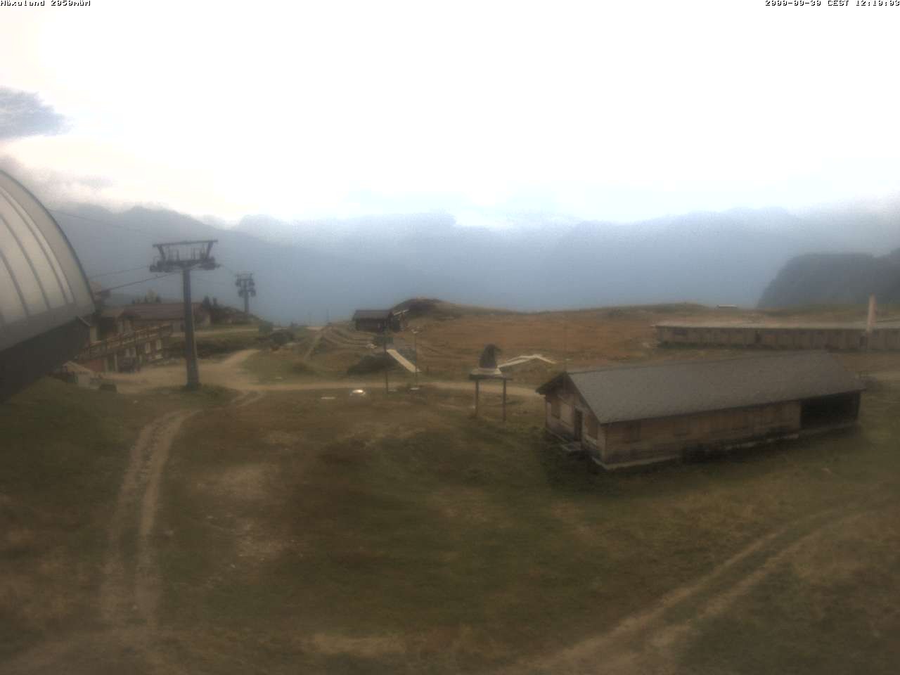 Archiv Foto Webcam Bergstation Gondel Blatten-Chiematte