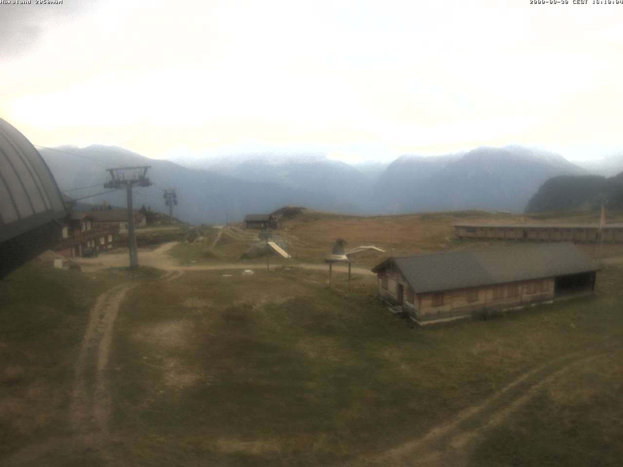 Archiv Foto Webcam Bergstation Gondel Blatten-Chiematte