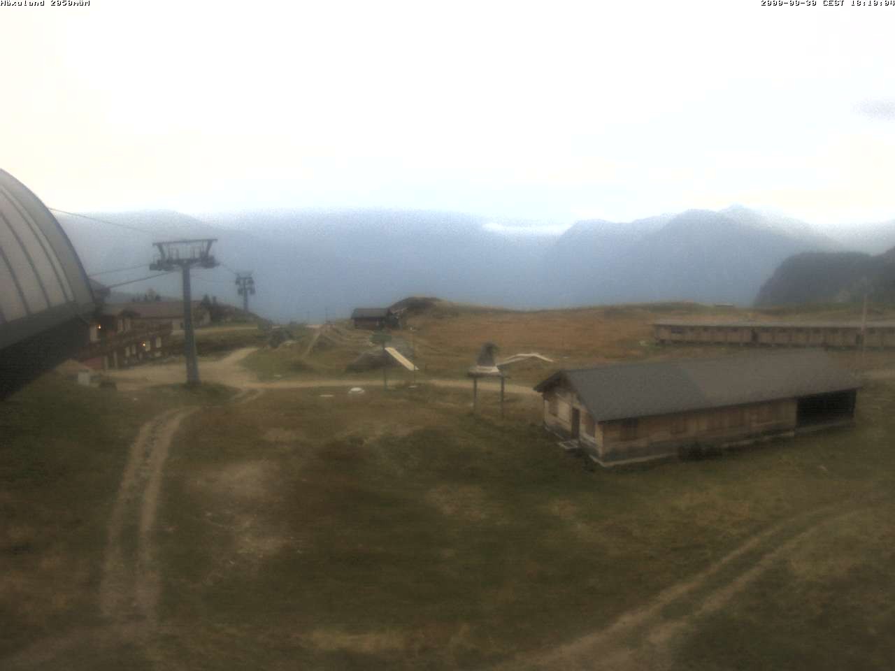 Archiv Foto Webcam Bergstation Gondel Blatten-Chiematte