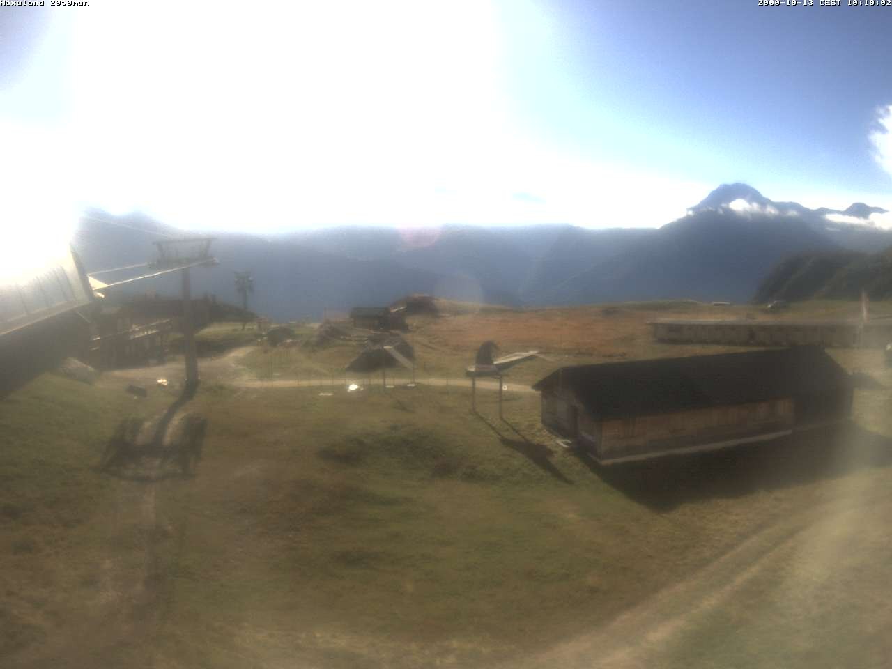 Archived image Webcam Top station gondola Blatten-Chiematte
