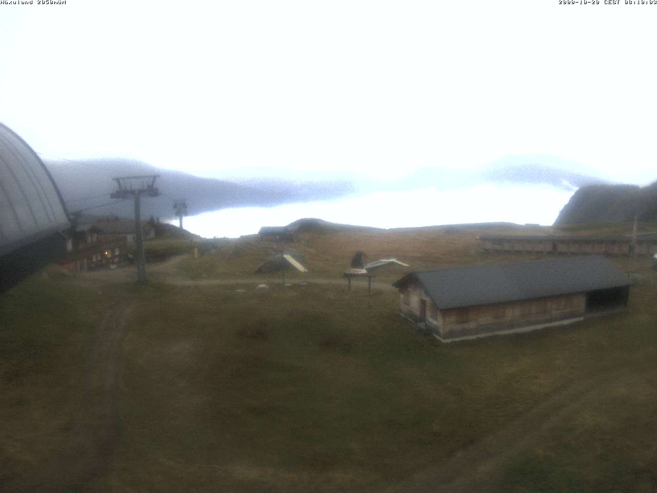 Archiv Foto Webcam Bergstation Gondel Blatten-Chiematte