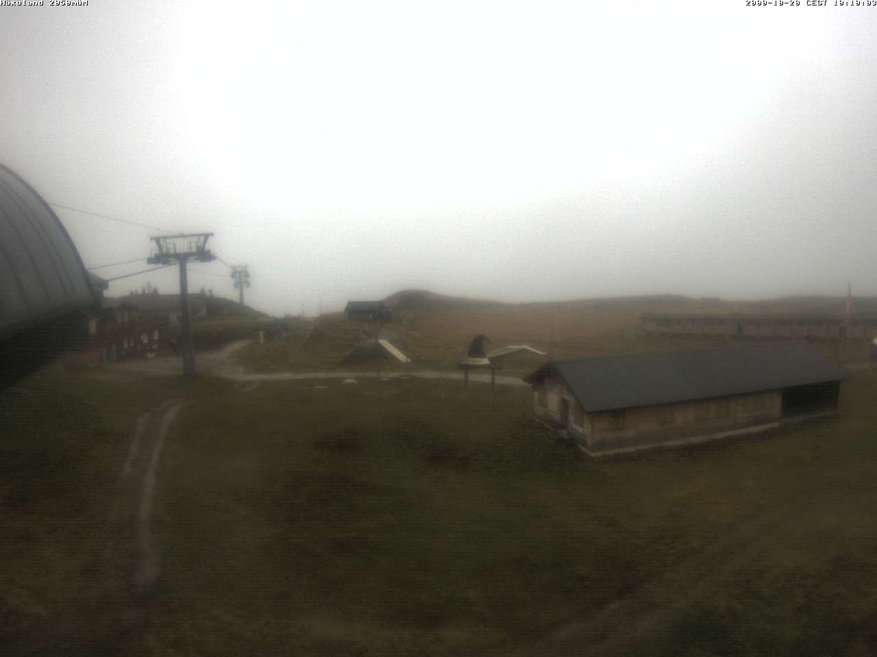 Archiv Foto Webcam Bergstation Gondel Blatten-Chiematte