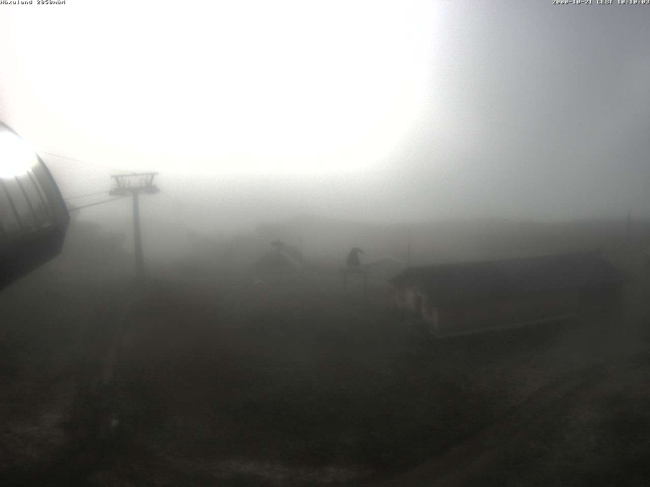 Archiv Foto Webcam Bergstation Gondel Blatten-Chiematte