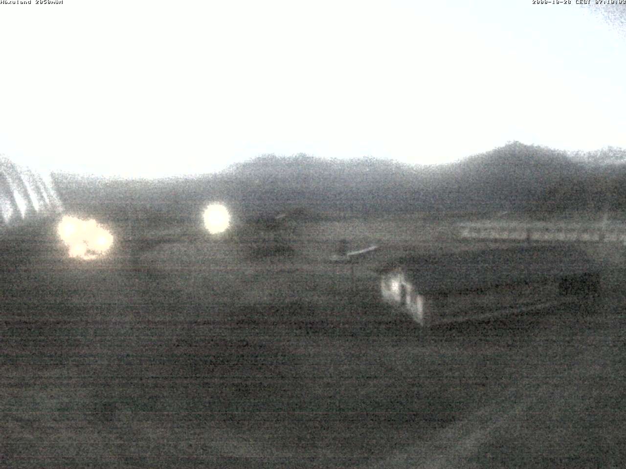 Archiv Foto Webcam Bergstation Gondel Blatten-Chiematte