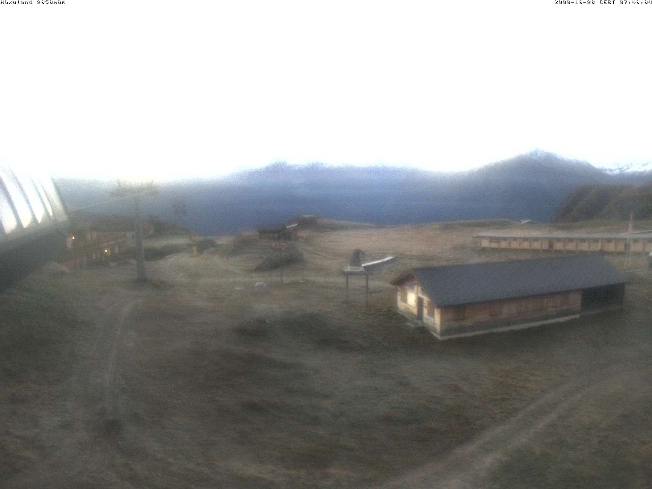 Archiv Foto Webcam Bergstation Gondel Blatten-Chiematte