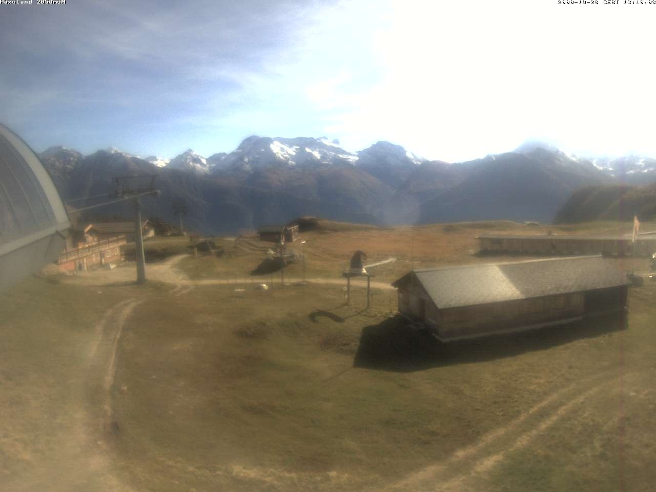Archiv Foto Webcam Bergstation Gondel Blatten-Chiematte