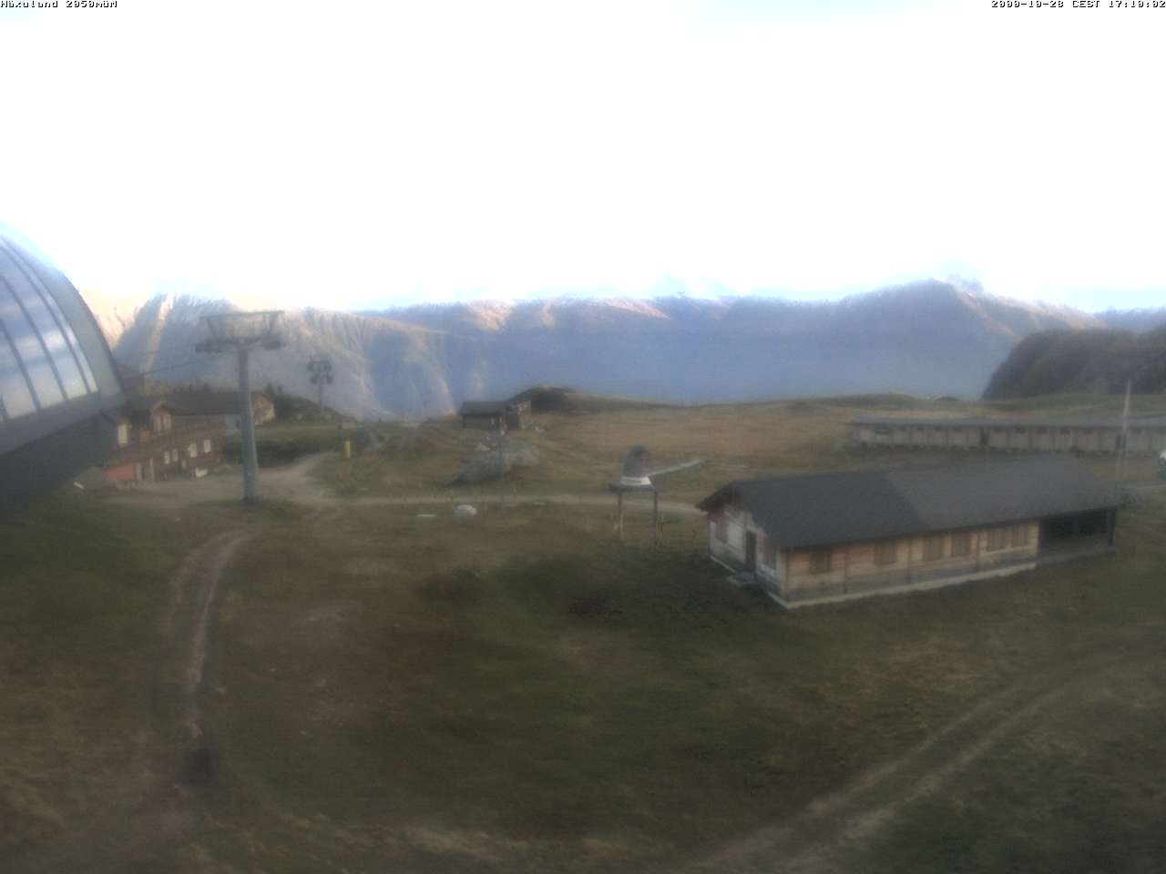 Archiv Foto Webcam Bergstation Gondel Blatten-Chiematte