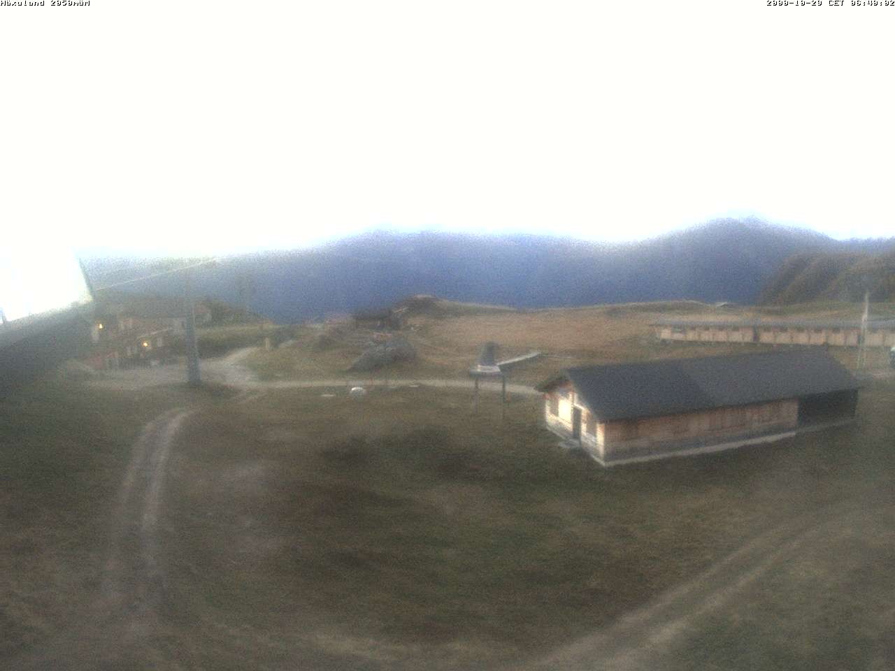 Archiv Foto Webcam Bergstation Gondel Blatten-Chiematte