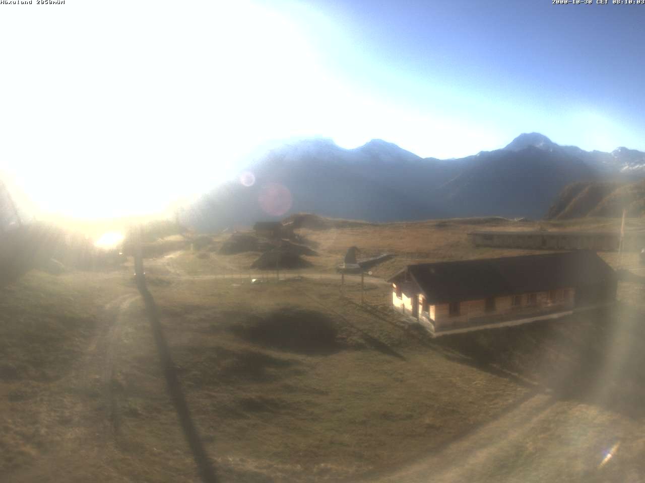 Archiv Foto Webcam Bergstation Gondel Blatten-Chiematte