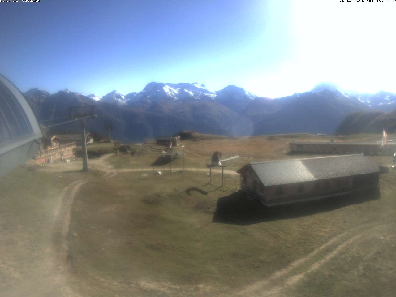 Archiv Foto Webcam Bergstation Gondel Blatten-Chiematte