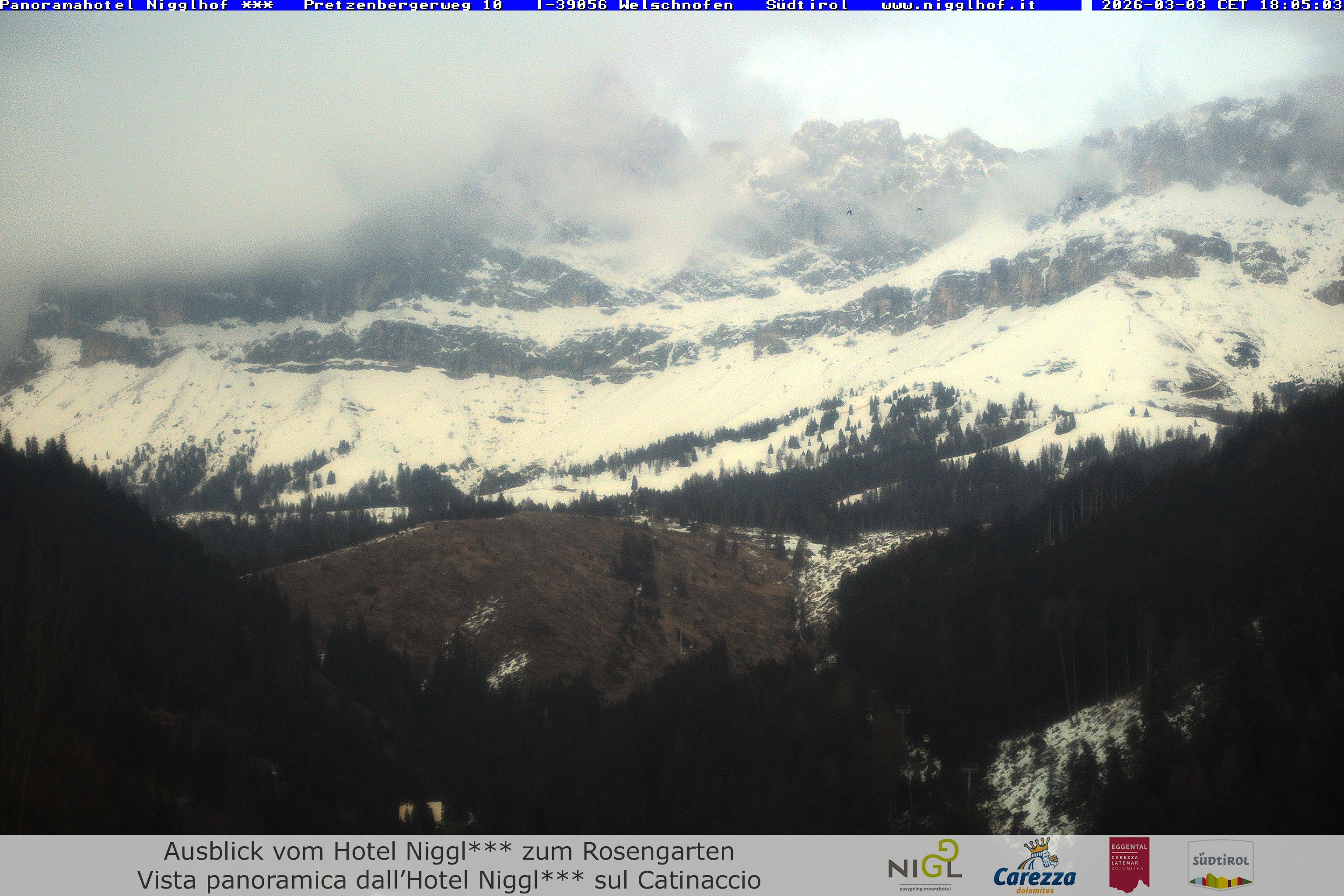 Archived image Webcam Welschnofen: Hotel Nigglhof