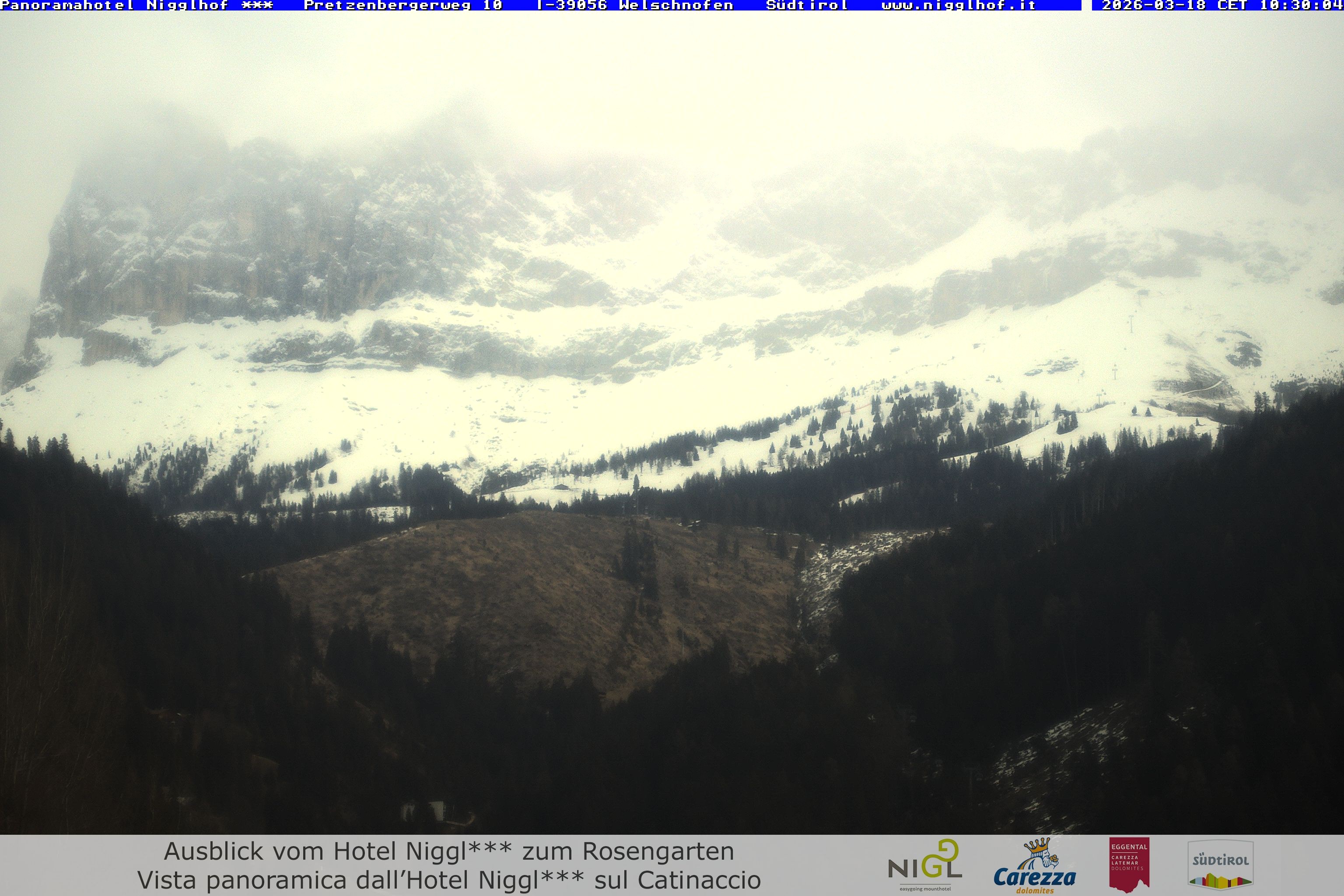 Archiv Foto Webcam Welschnofen: Hotel Nigglhof