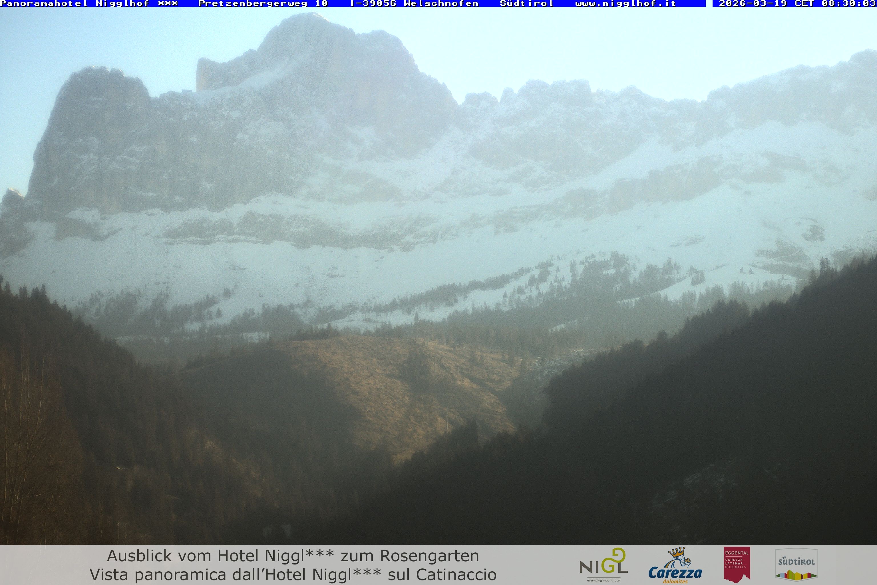 Archived image Webcam Welschnofen: Hotel Nigglhof