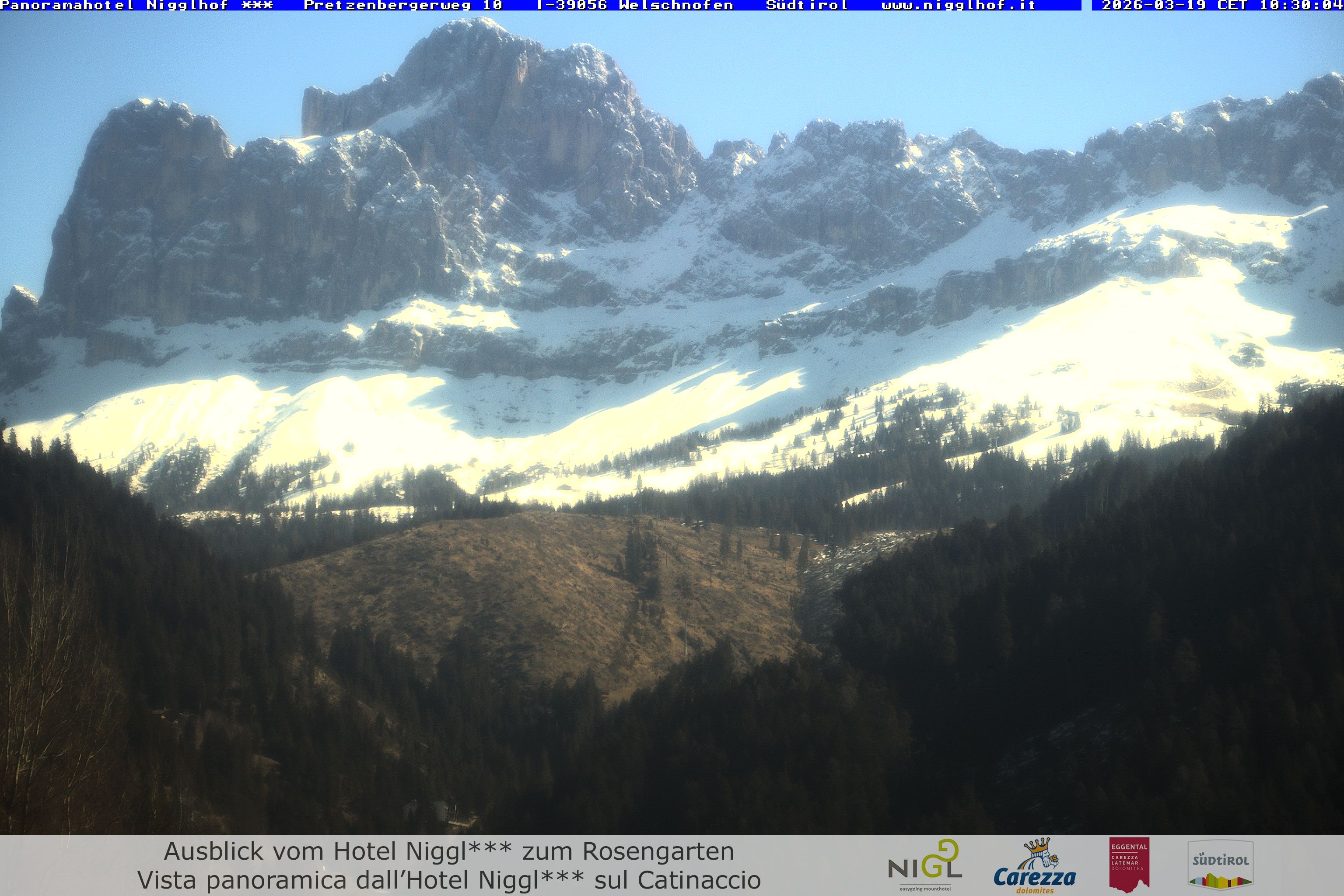 Archived image Webcam Welschnofen: Hotel Nigglhof