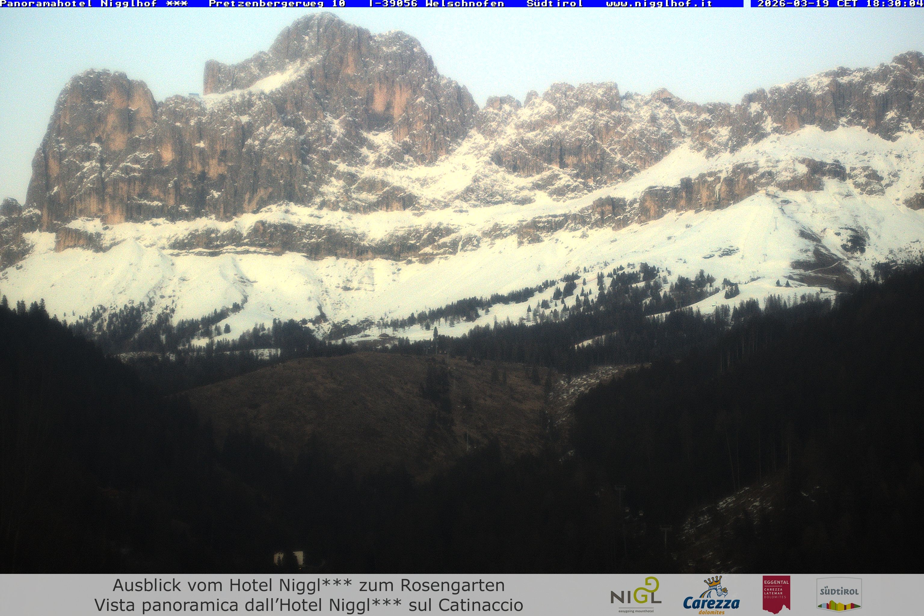 Archived image Webcam Welschnofen: Hotel Nigglhof