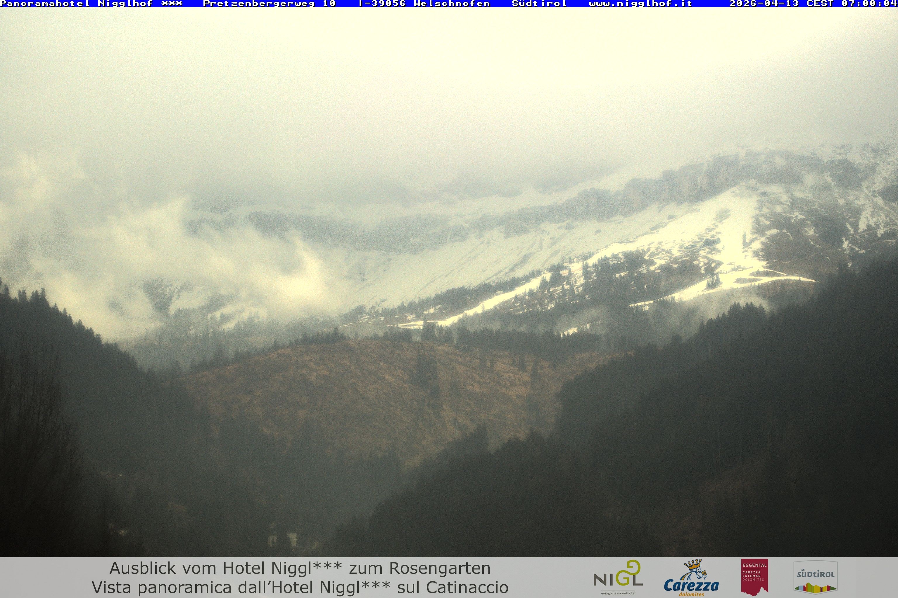 Archived image Webcam Welschnofen: Hotel Nigglhof