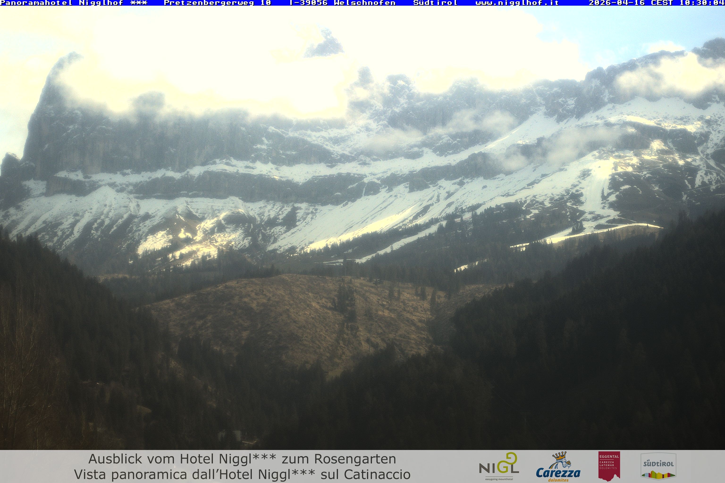 Archived image Webcam Welschnofen: Hotel Nigglhof