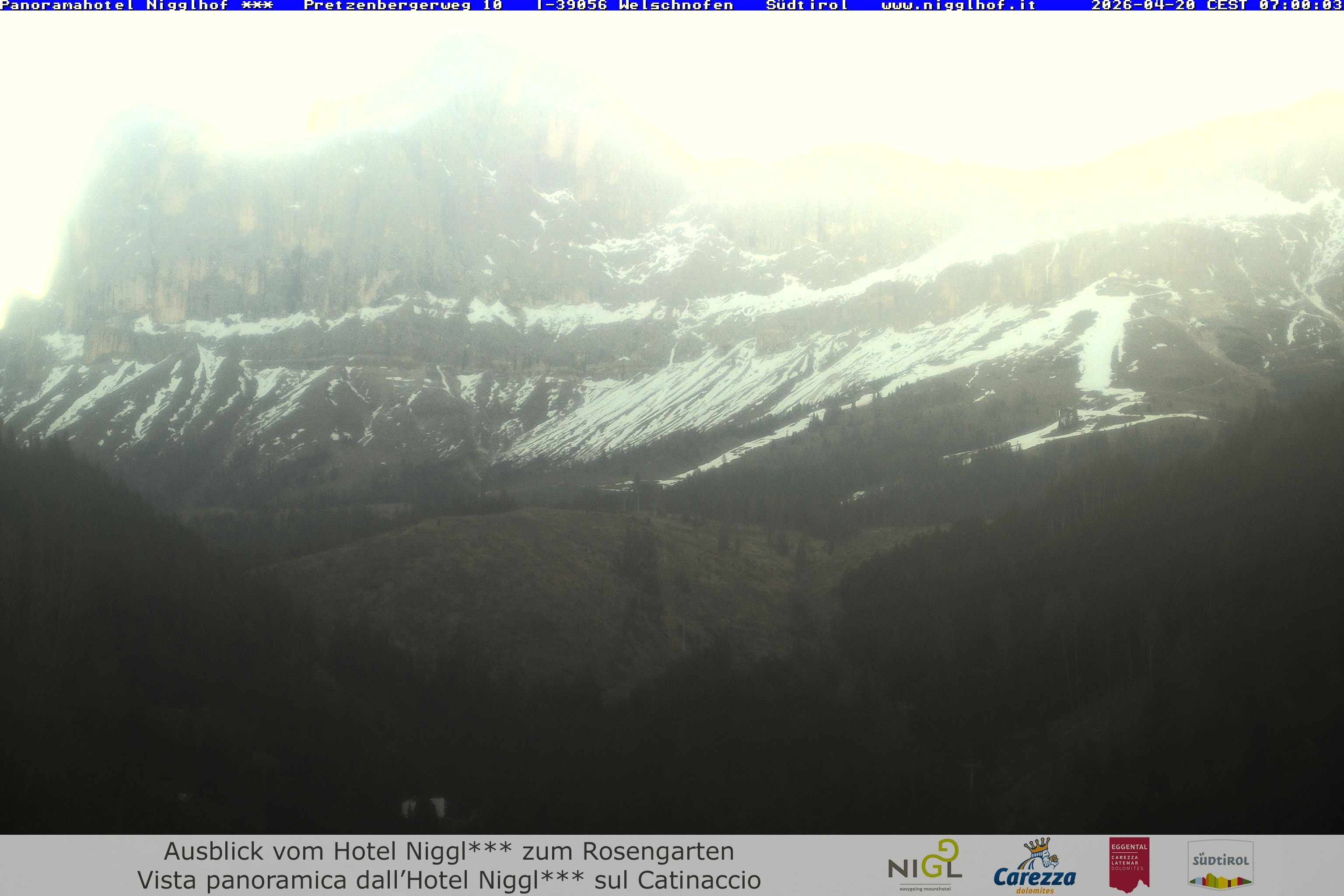 Archived image Webcam Welschnofen: Hotel Nigglhof