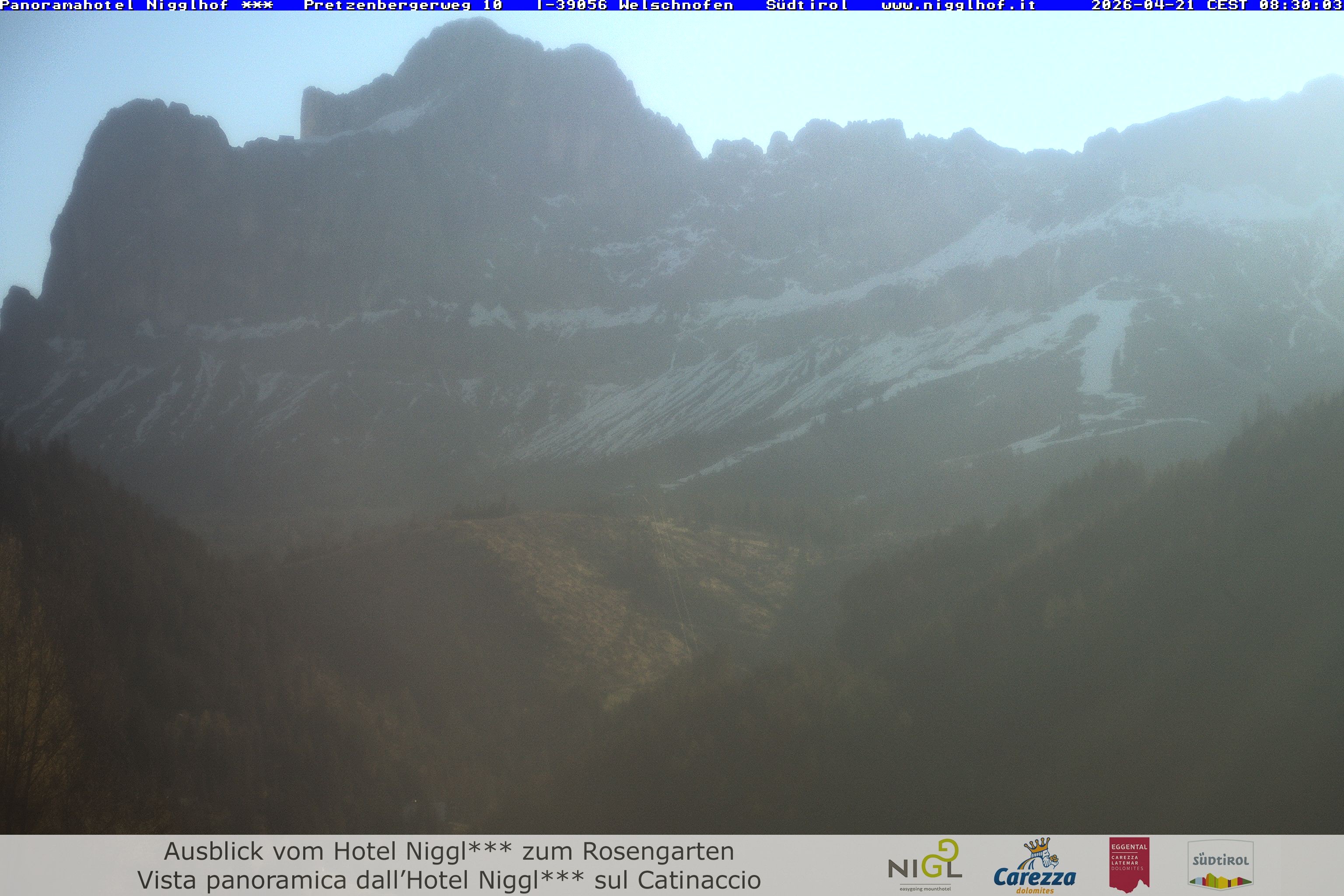 Archived image Webcam Welschnofen: Hotel Nigglhof