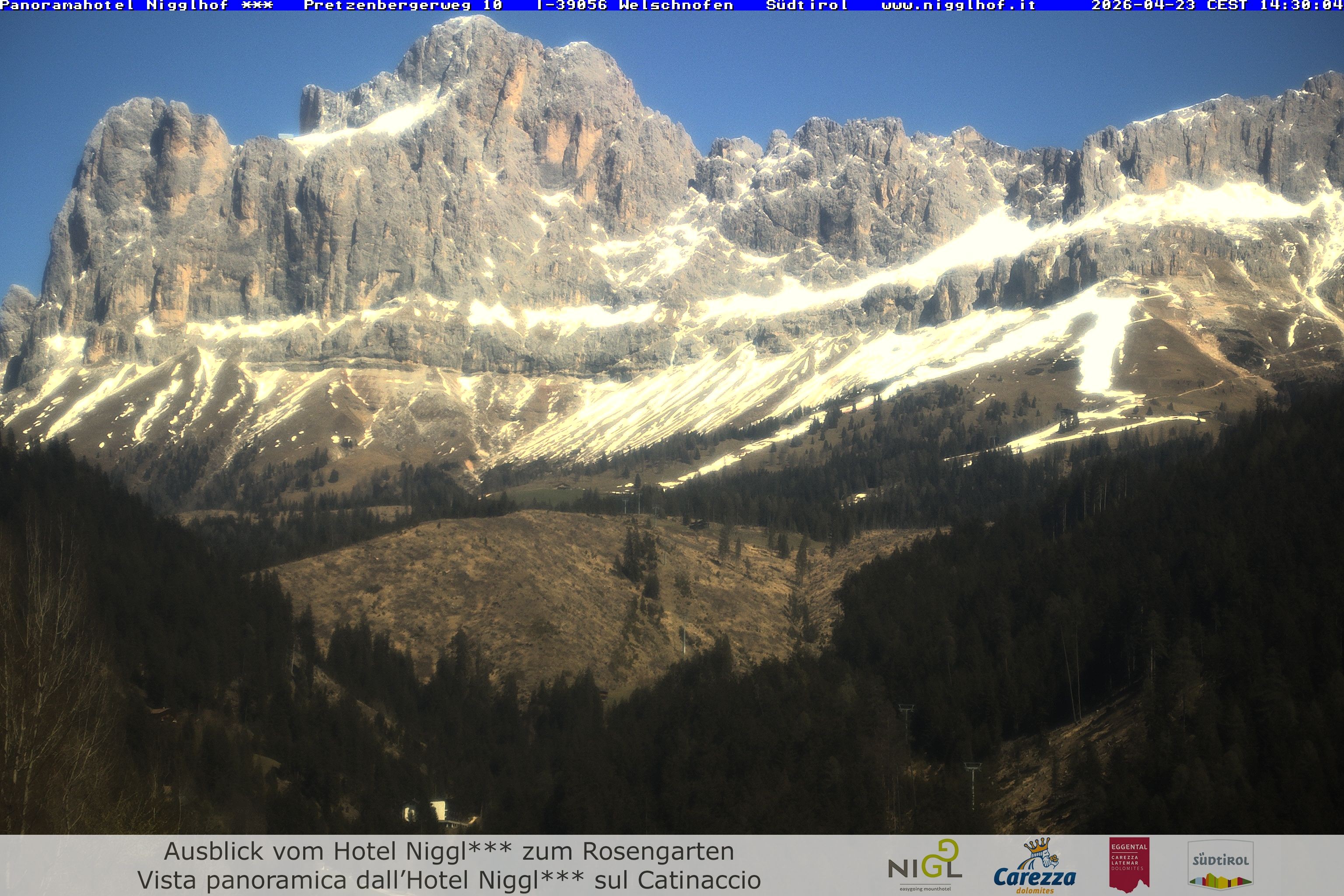 Archived image Webcam Welschnofen: Hotel Nigglhof