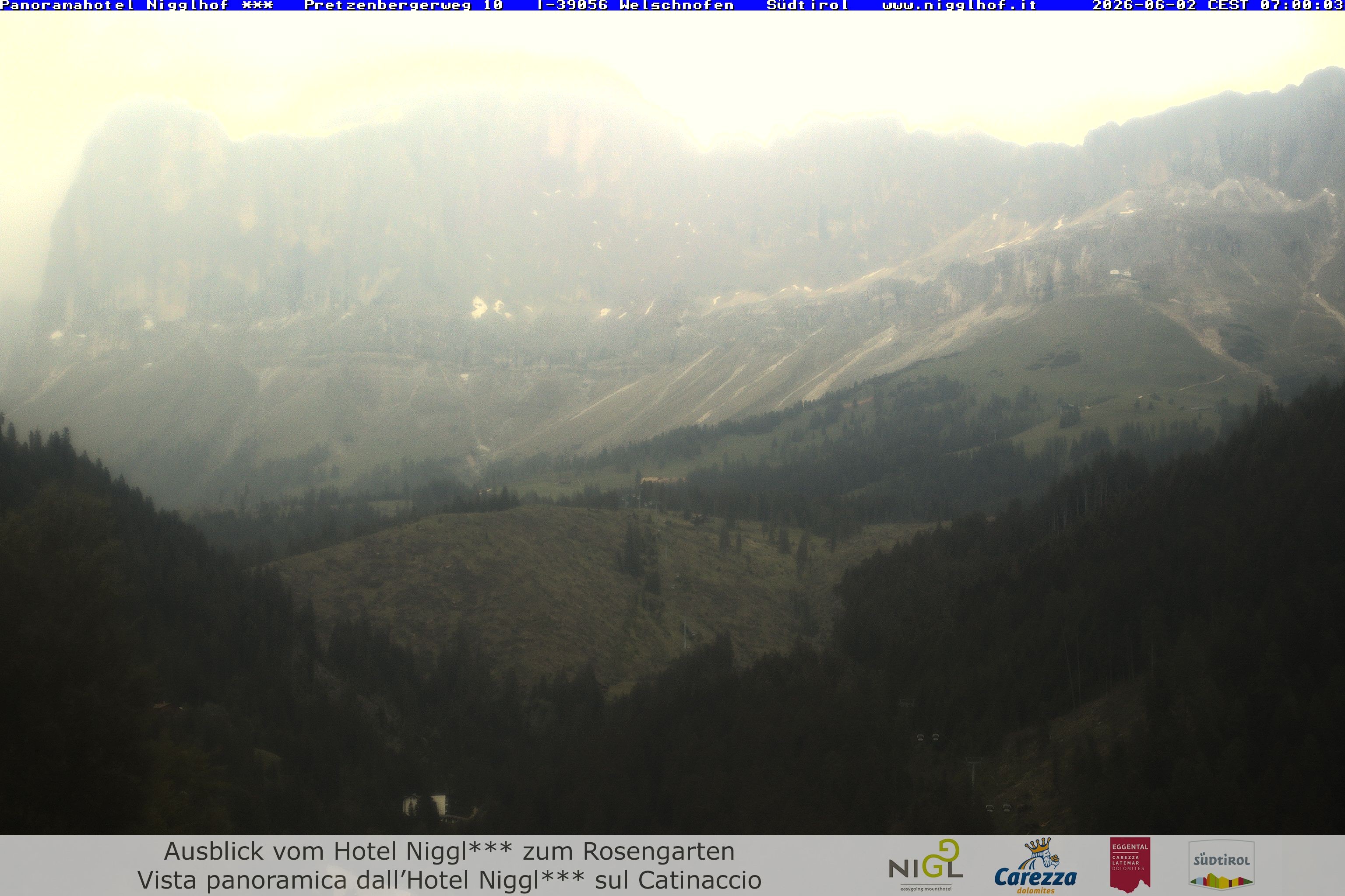 Archived image Webcam Welschnofen: Hotel Nigglhof