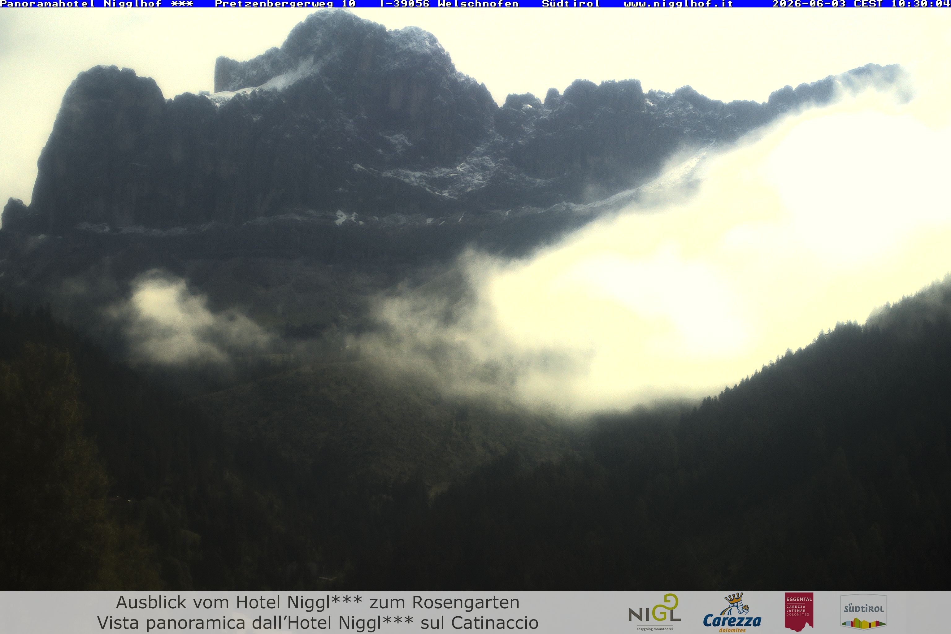 Archived image Webcam Welschnofen: Hotel Nigglhof