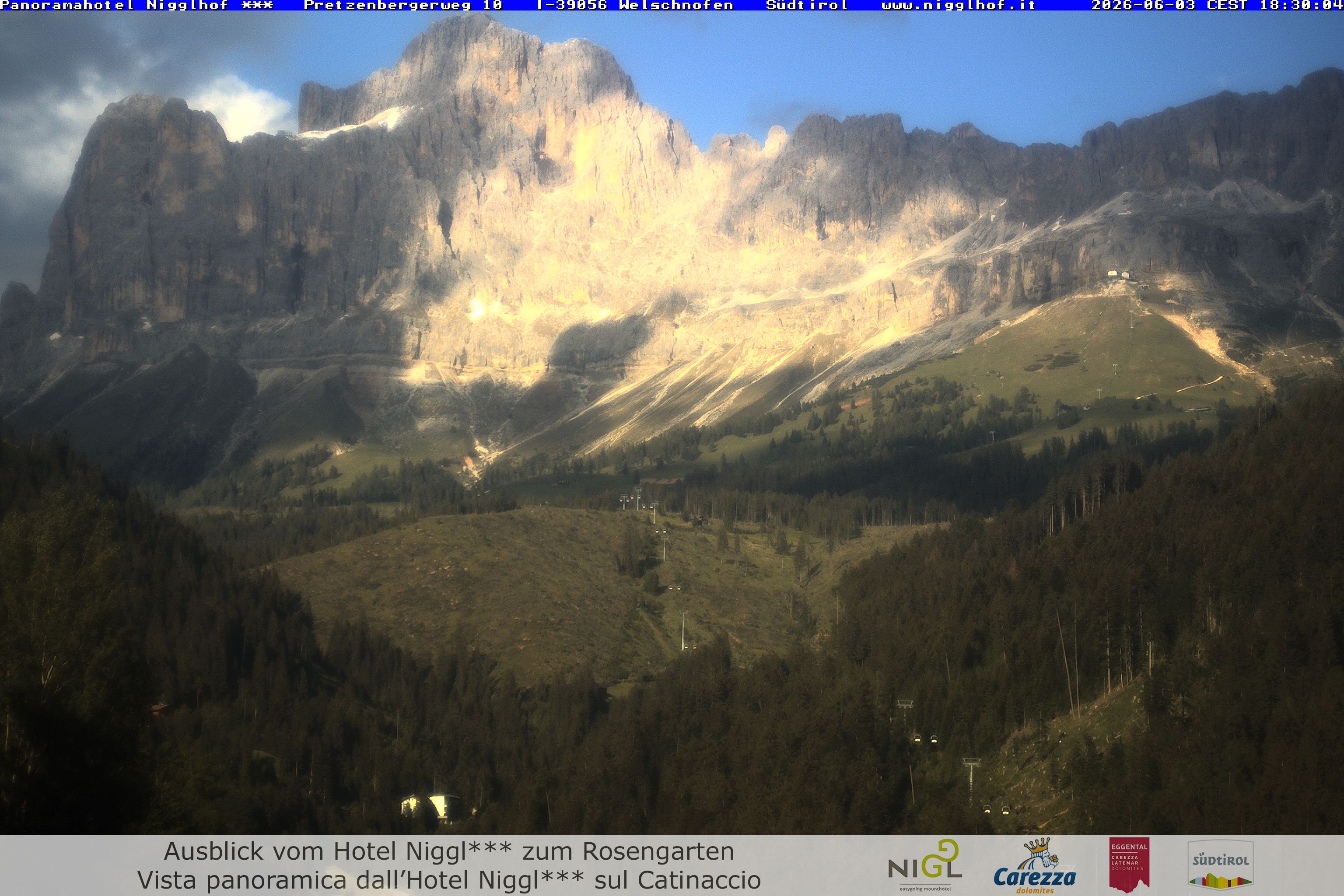 Archiv Foto Webcam Welschnofen: Hotel Nigglhof