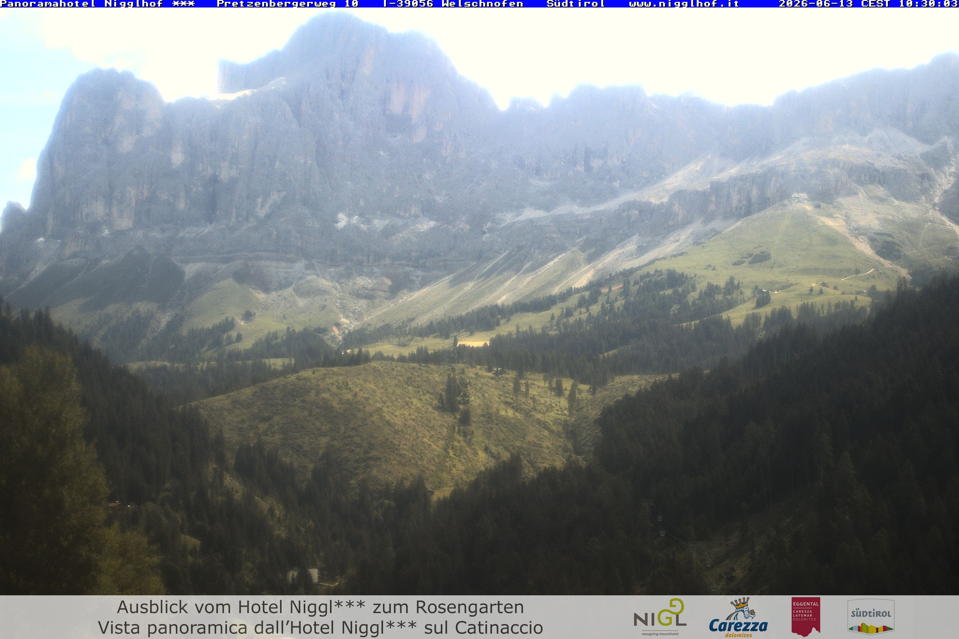 Archived image Webcam Welschnofen: Hotel Nigglhof