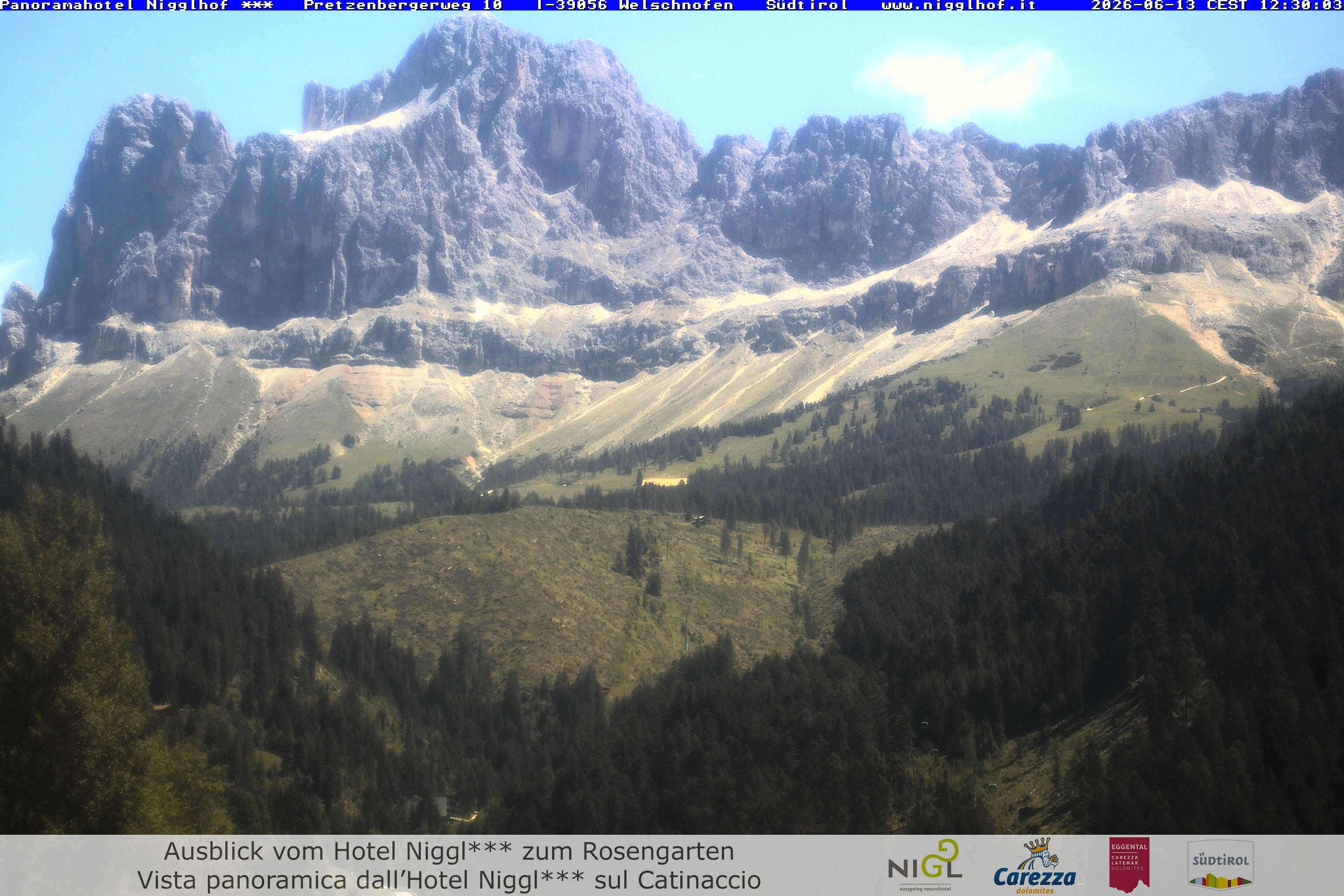 Archived image Webcam Welschnofen: Hotel Nigglhof