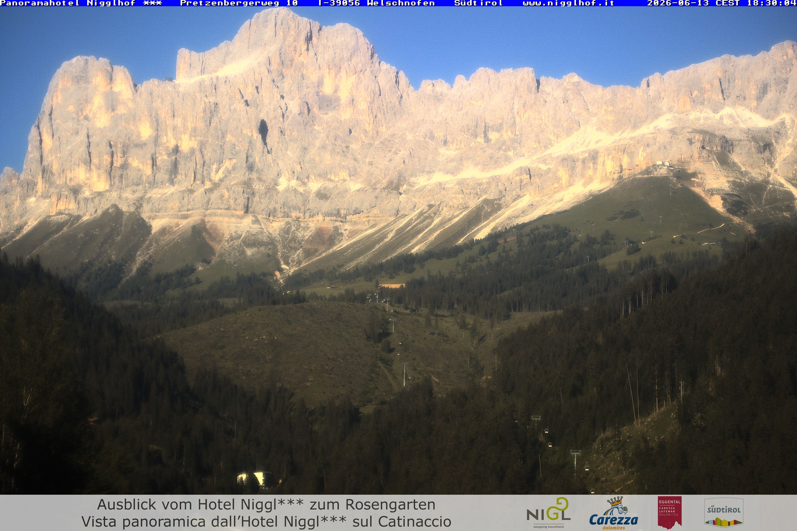 Archived image Webcam Welschnofen: Hotel Nigglhof