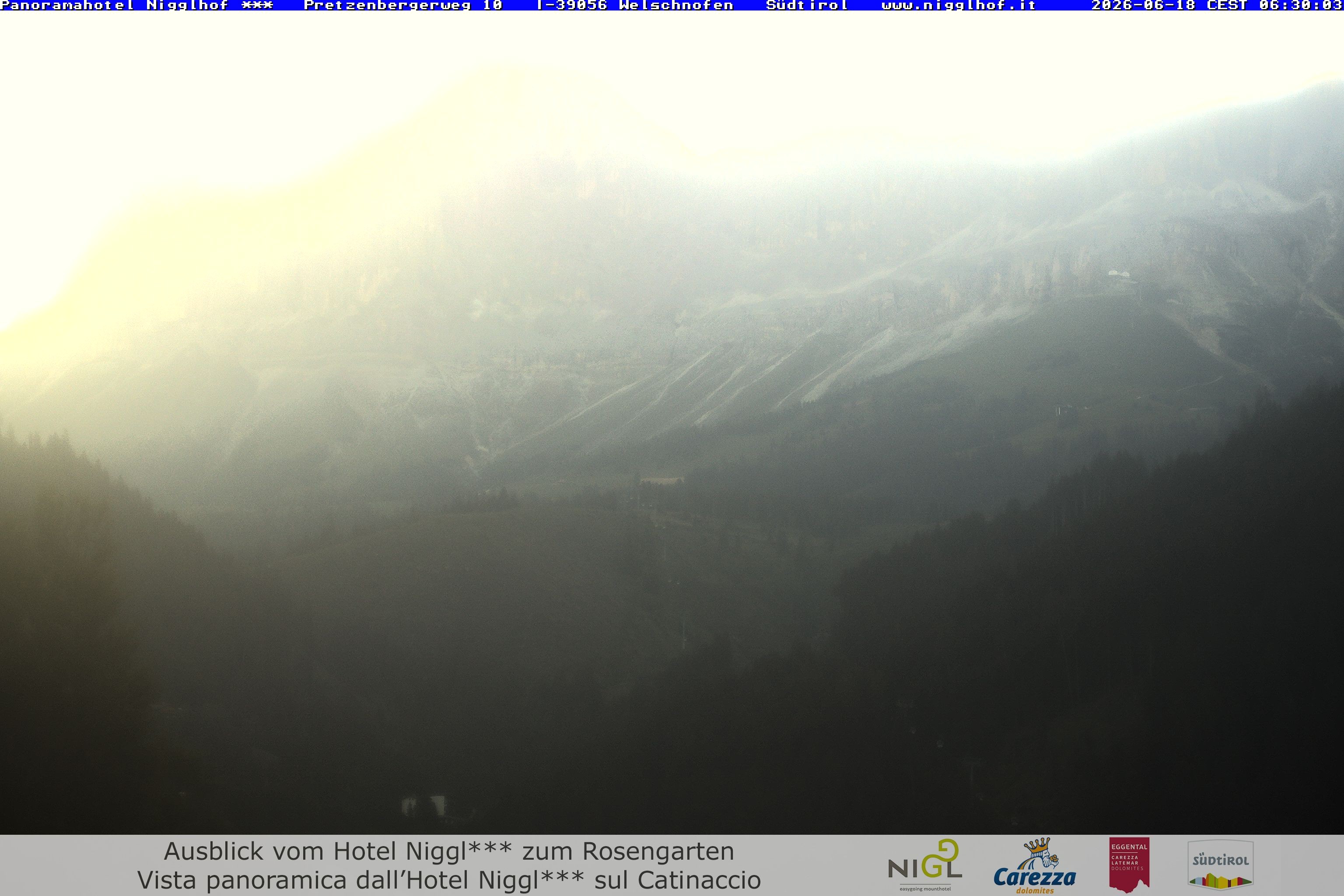 Archived image Webcam Welschnofen: Hotel Nigglhof