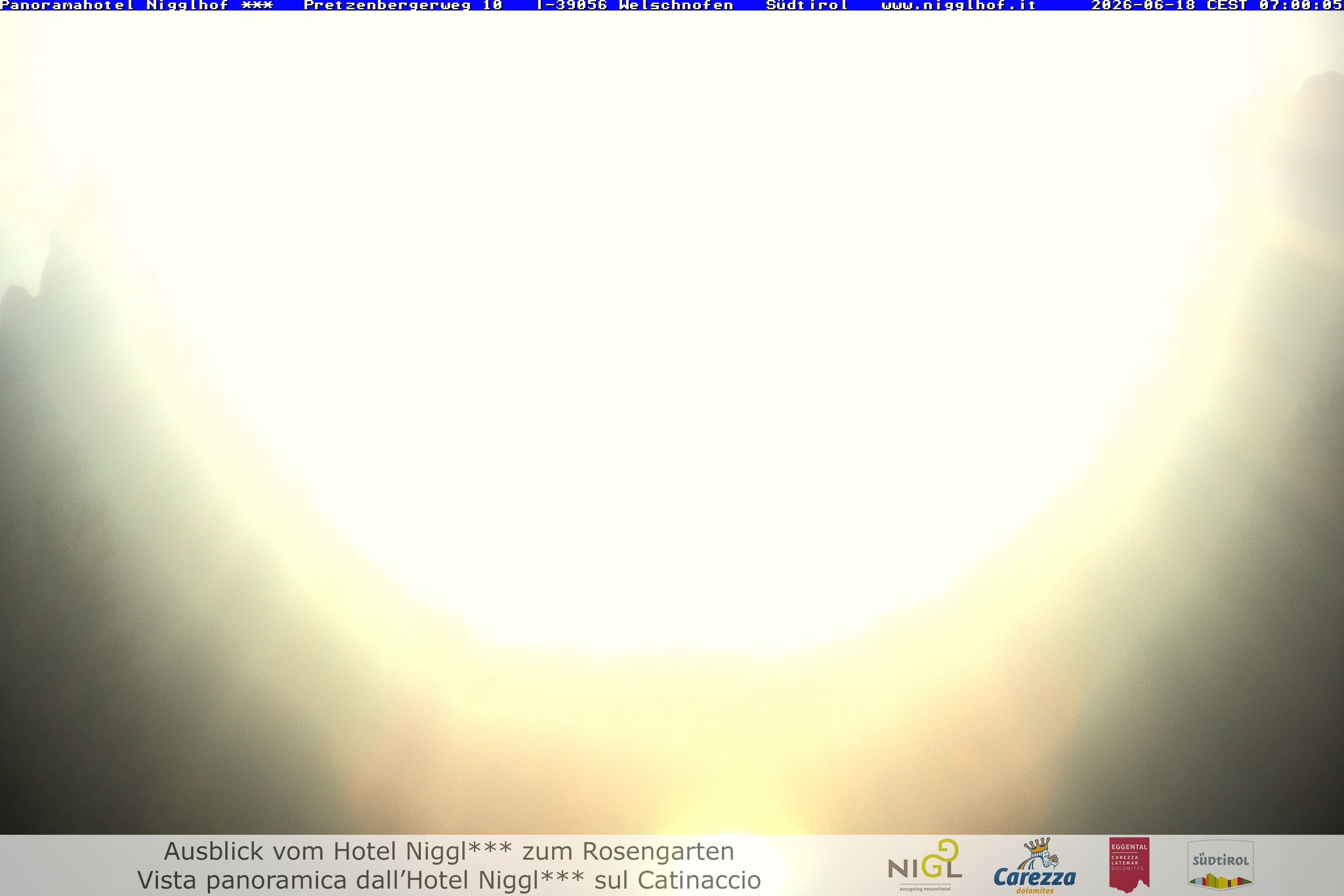 Archived image Webcam Welschnofen: Hotel Nigglhof